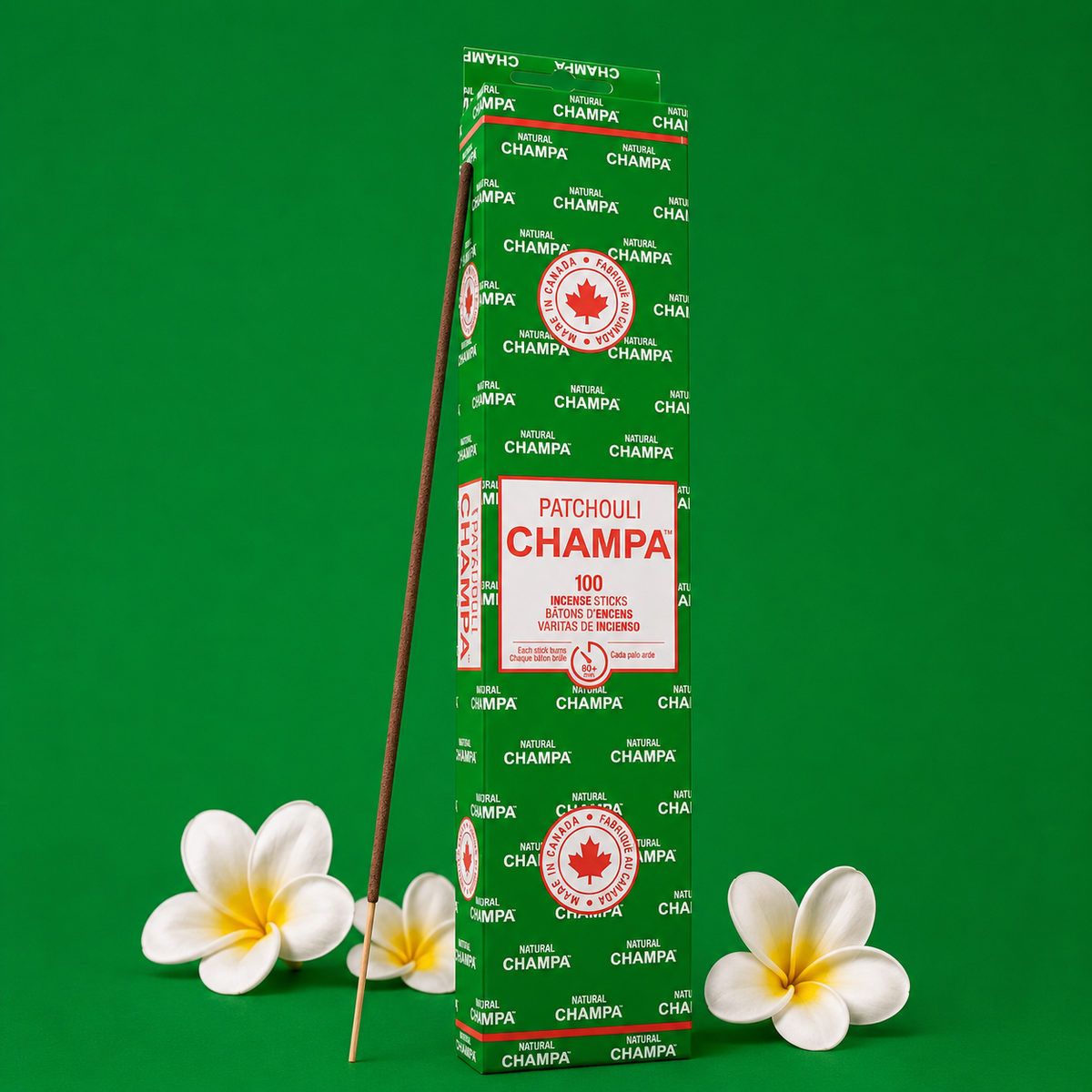 Bâtonnets d'encens Patchouli Champa (Méga-Paquet)