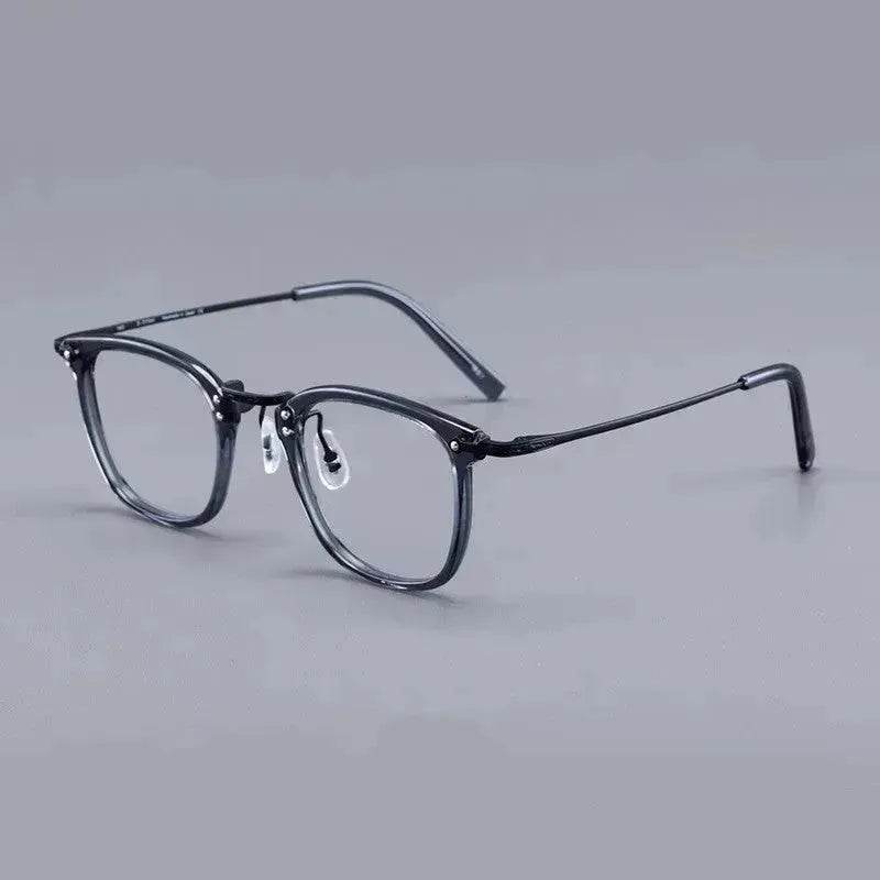 Pure Titanium Vintage Rectangle Crystal Transparent Myopia Glasses Reading Unisex Spectacle Frame Designer Eyeglasses GMS806 Eyewear