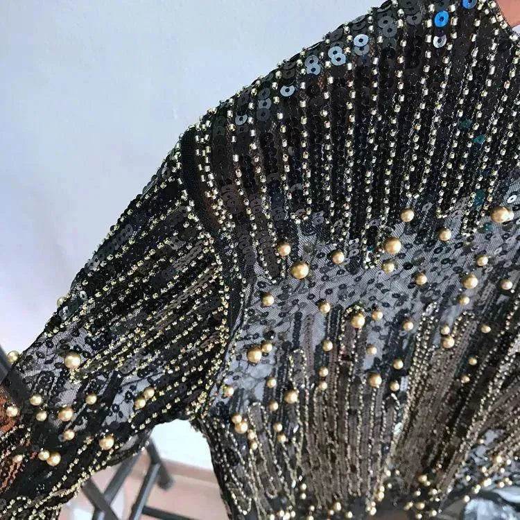 Fashion Bottoming Sequined evening Top blouse For Women