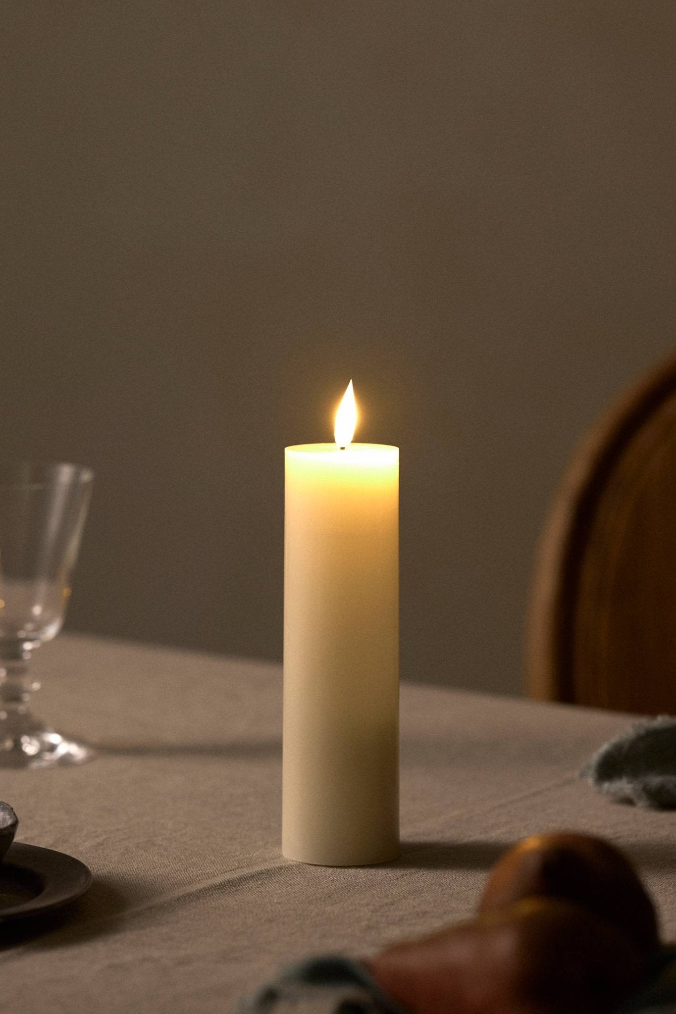 Flameless 3D Wick Candles – Set of 6