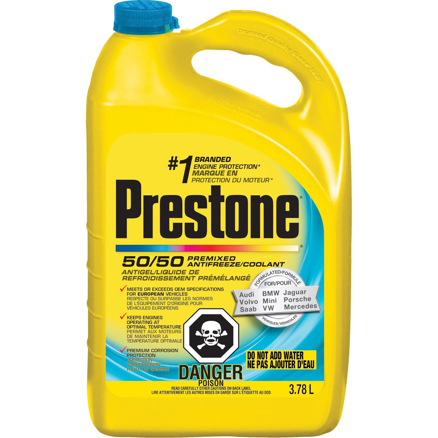Antigel/liquide de refroidissement pour moteur européen, 3,78 L, Bidon