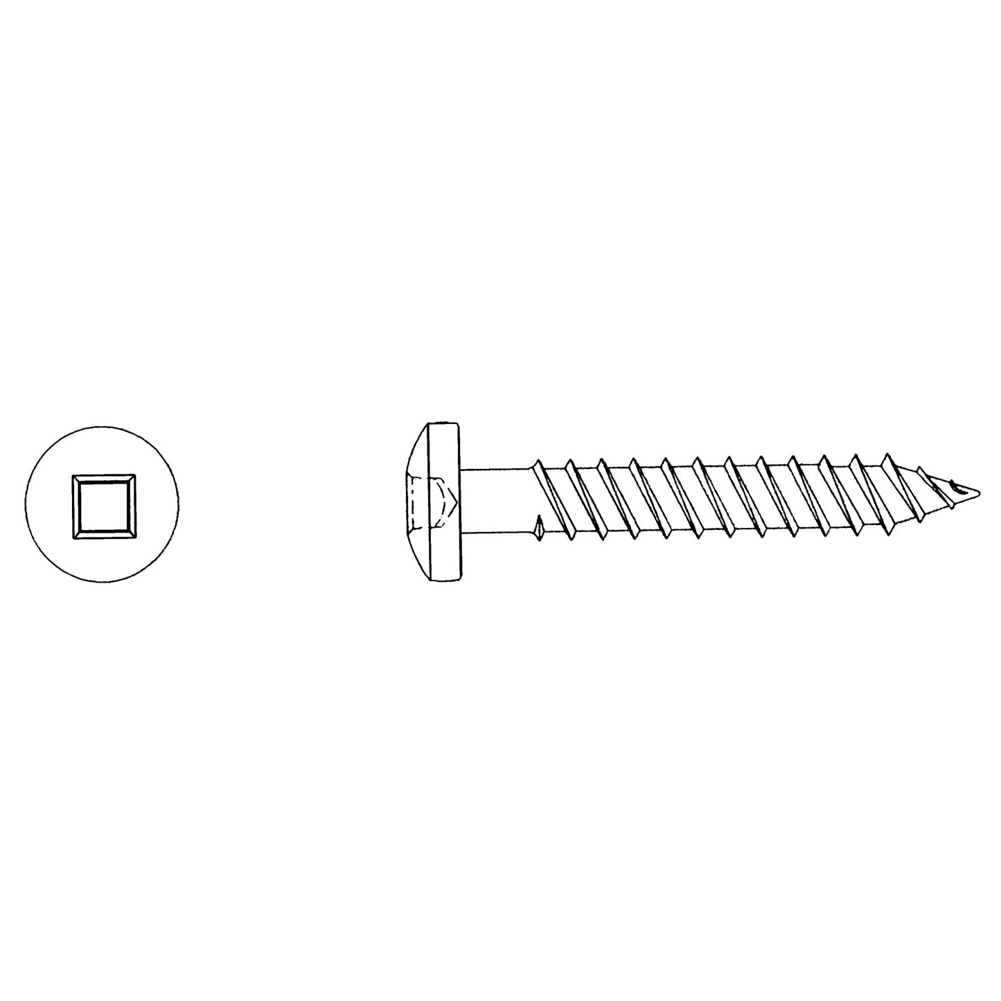 Round Head Wood Screws, #8 x 2-1/2" L, Zinc Plated