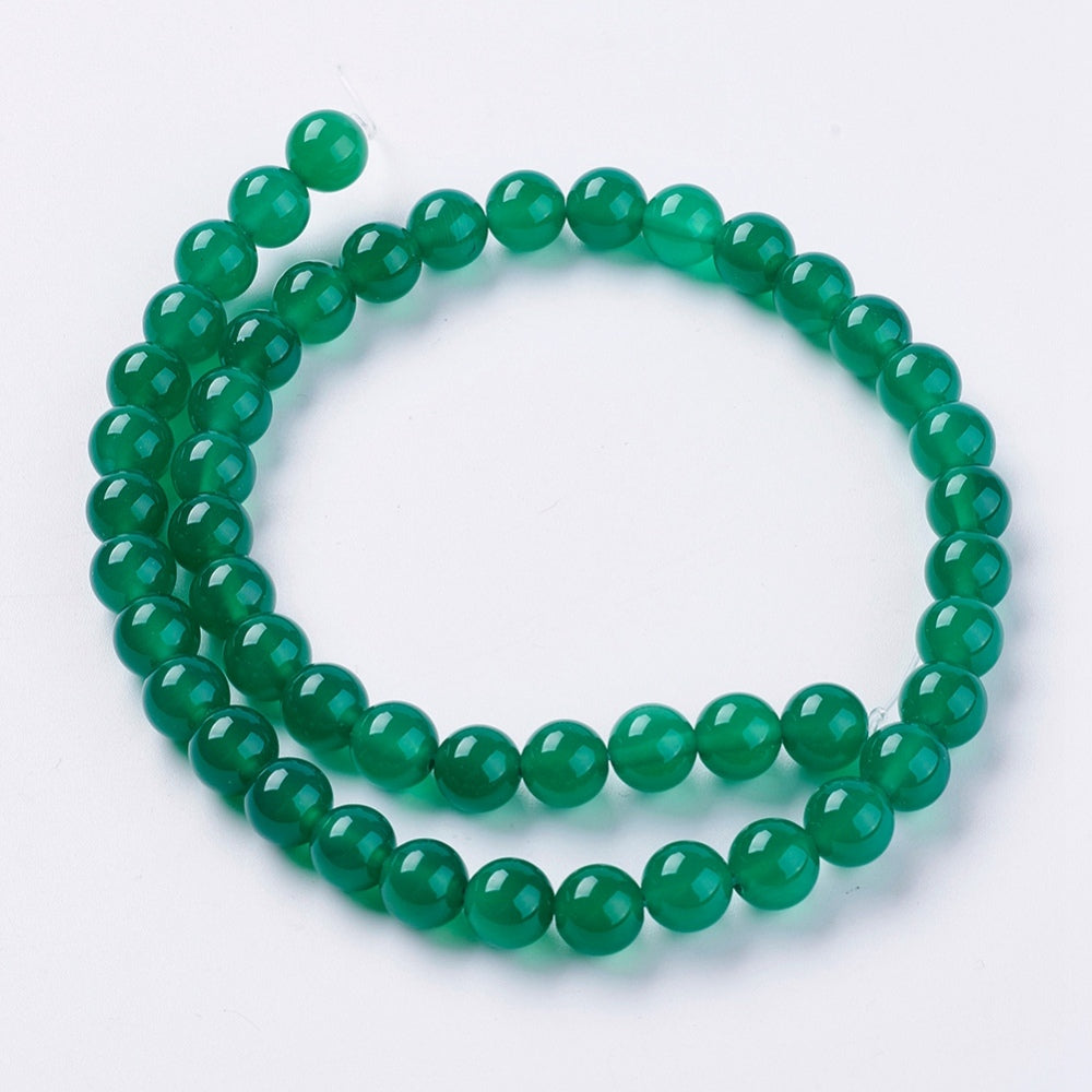 Perles de pierre précieuse onyx vert