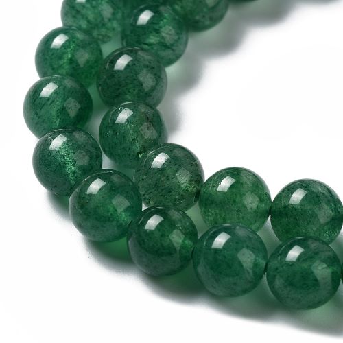 Green Strawberry Quartz Gemstone Bead