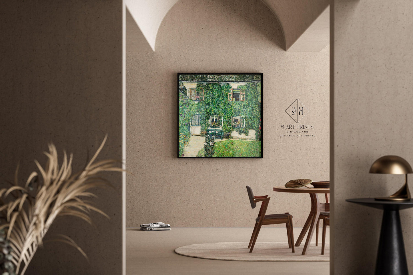Gustav Klimt - Forester Garden | The Legendary Vintage Painting in Green (available handframed or unframed) 1x1