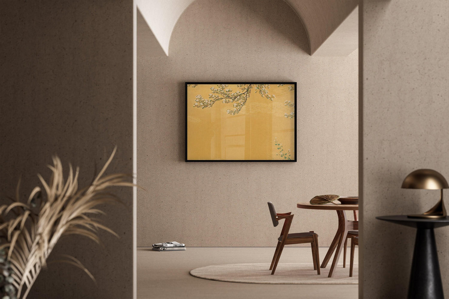 Estampe japonaise en bois « Fleurs de cerisier » : Gravure giclée vintage de l'école Hasegawa