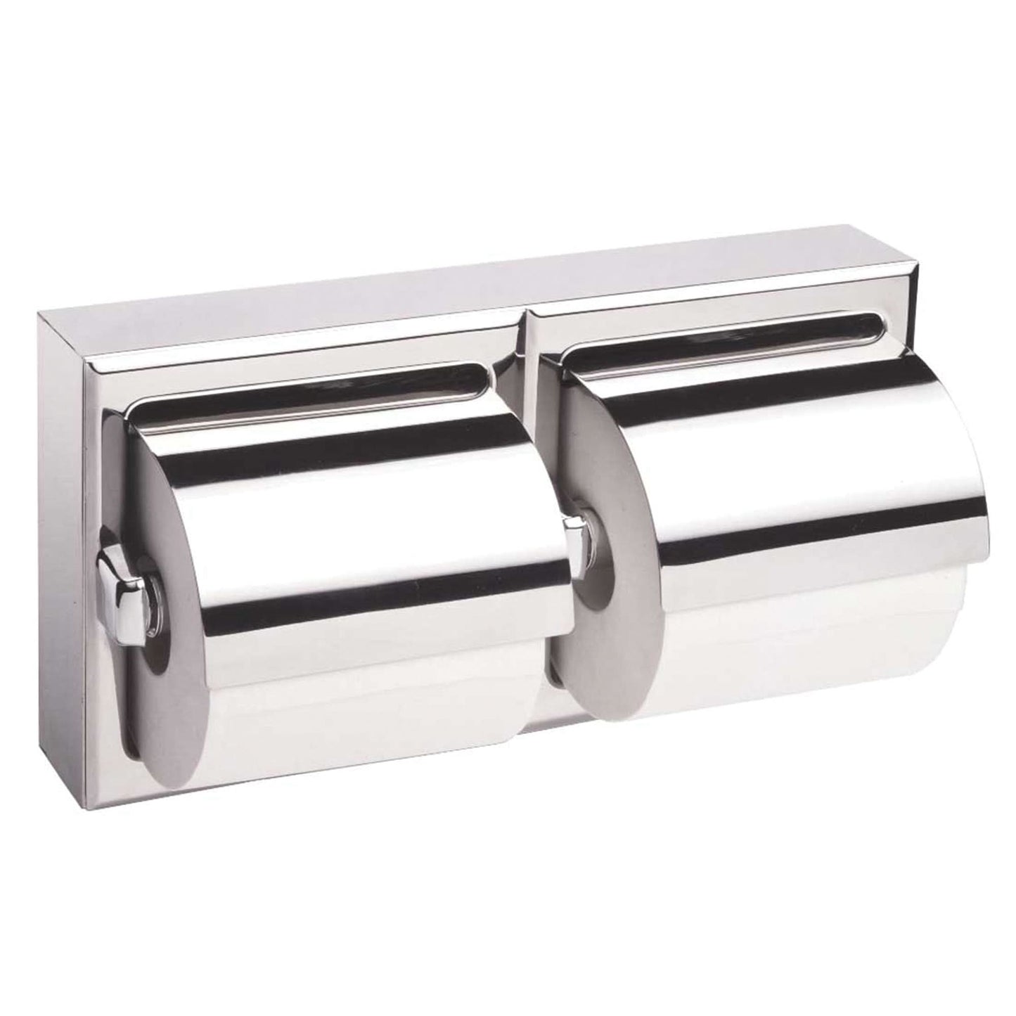 Two-Roll Toilet Paper Dispenser with Hoods, Multiple Roll Capacity