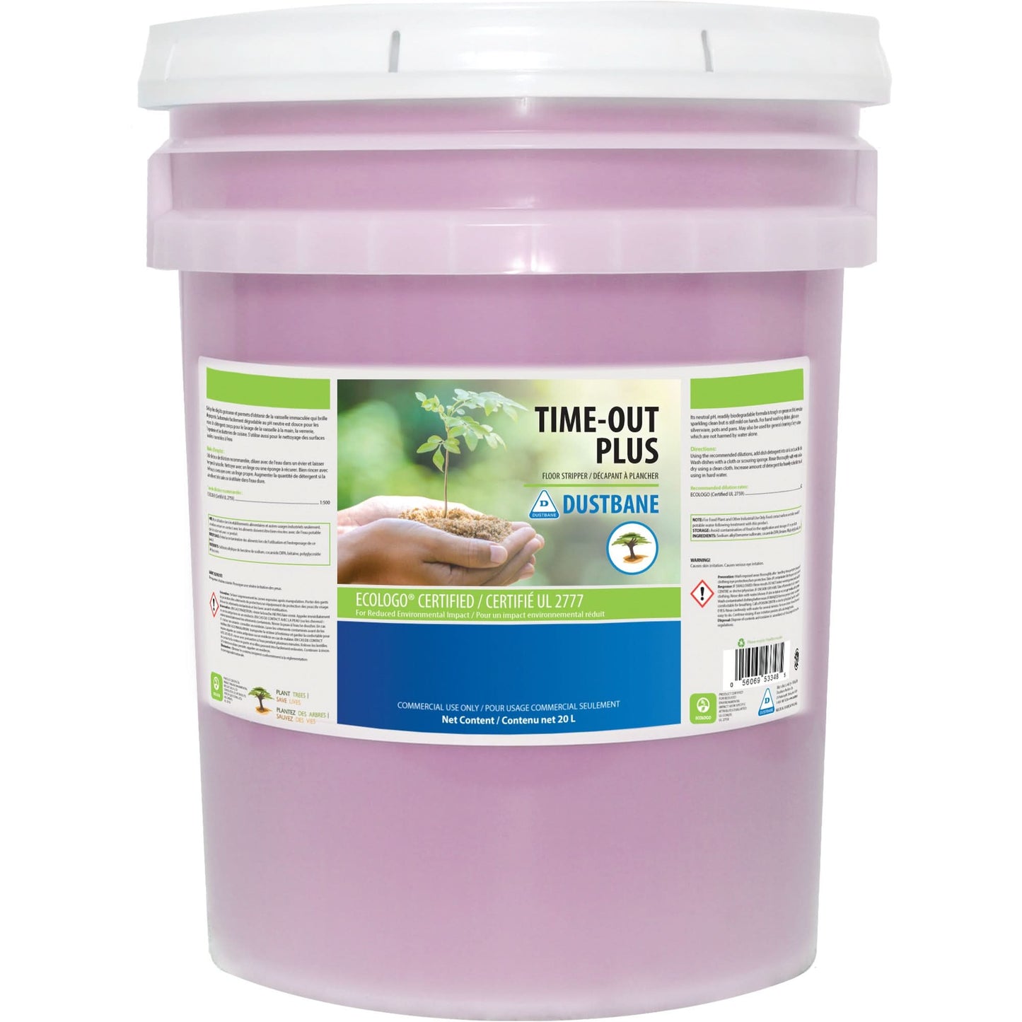 Time-Out Plus Floor Strippers, 20 L, Pail