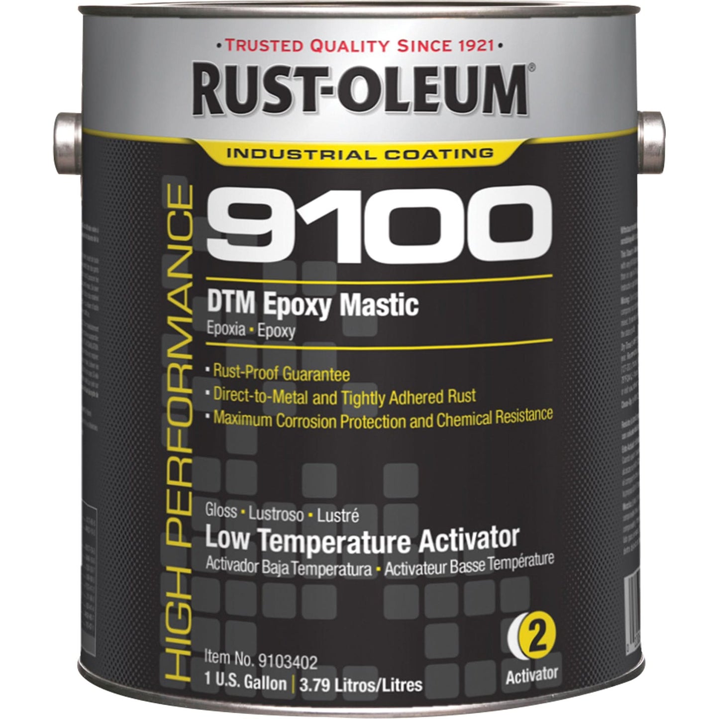 9100 System DTM Epoxy Mastic Low Temperature Activator, Gallon