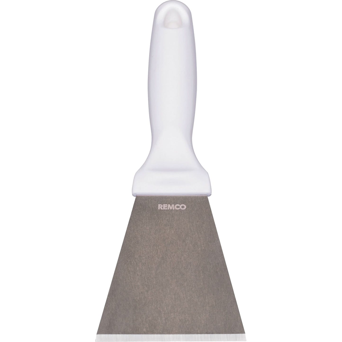 Large Stainless Steel Scraper, White, 3" W x 9" L