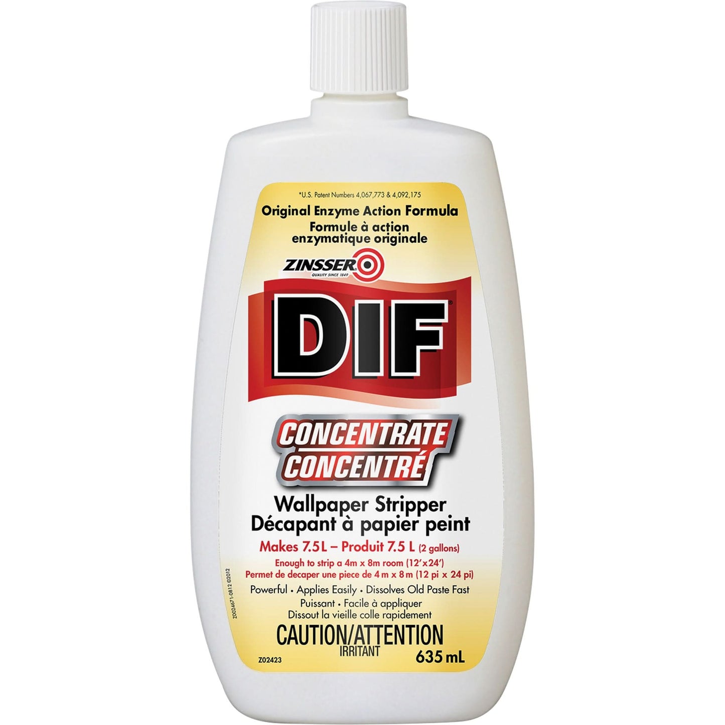 Zinsser® DIF® Liquid Concentrate Wallpaper Stripper, 635 ml, Bottle
