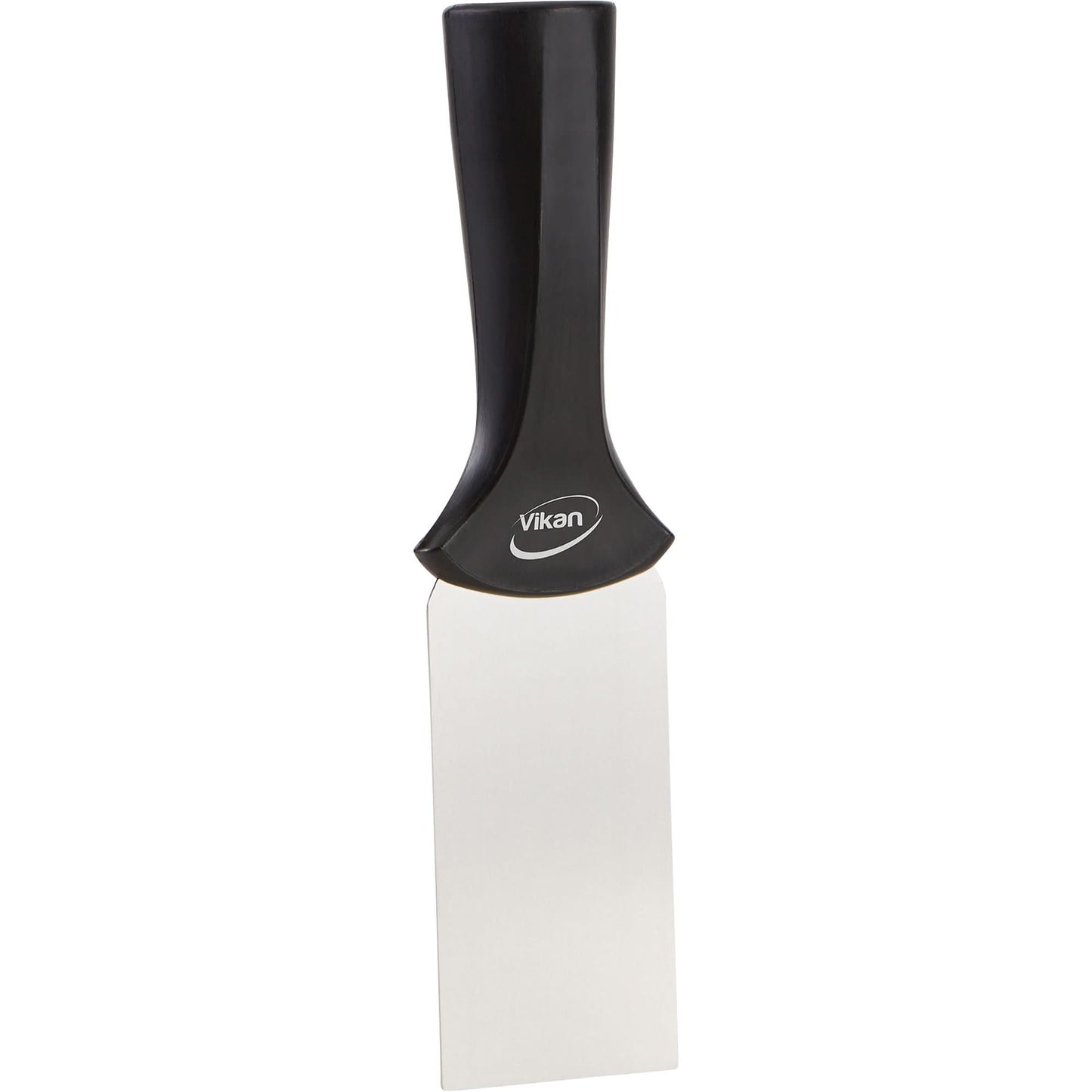 Handle-Mounted Stainless Steel Scraper, Black, 2" W x 8" L