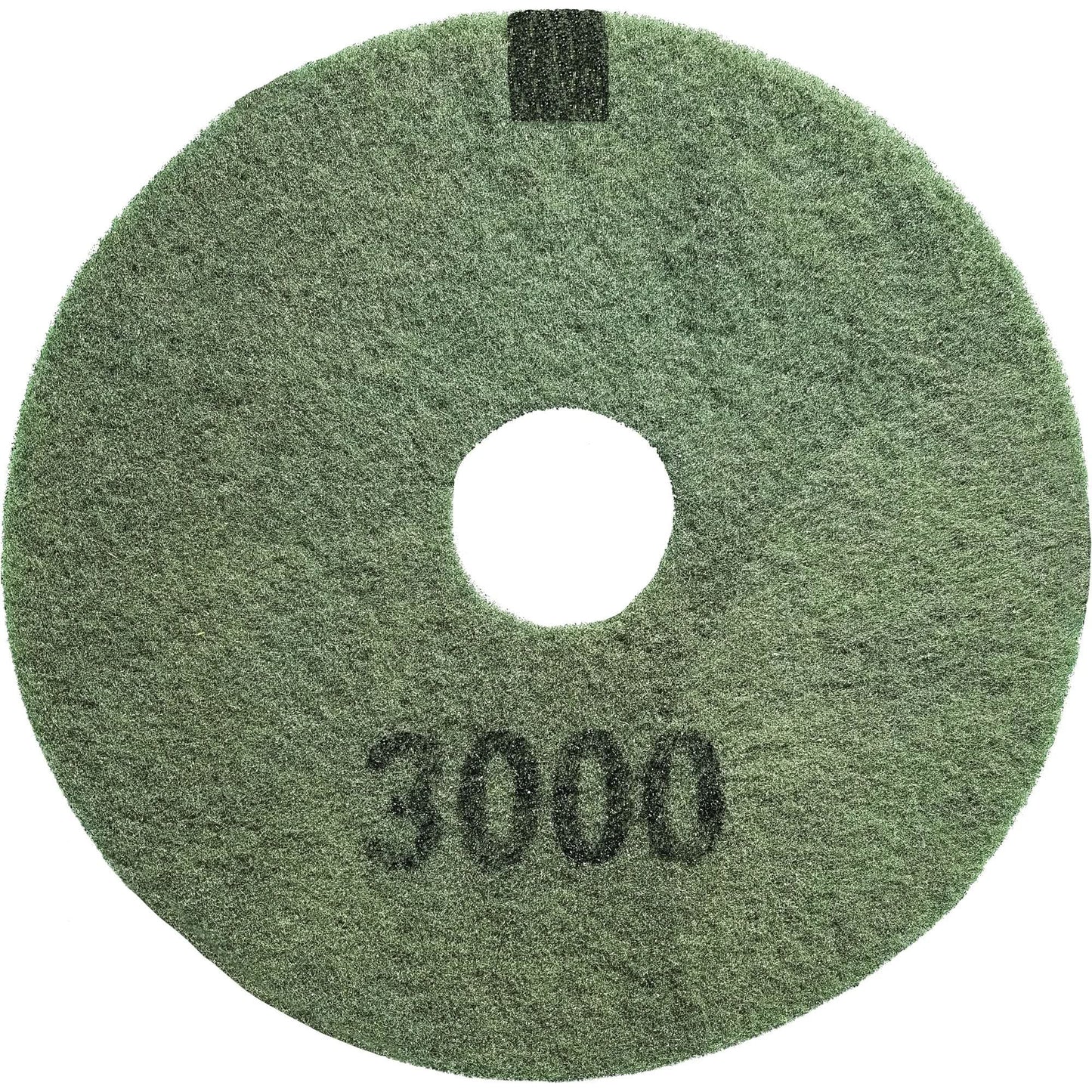3000 Grit Floor Pad, 17", Scrubbing/Stripping, Black