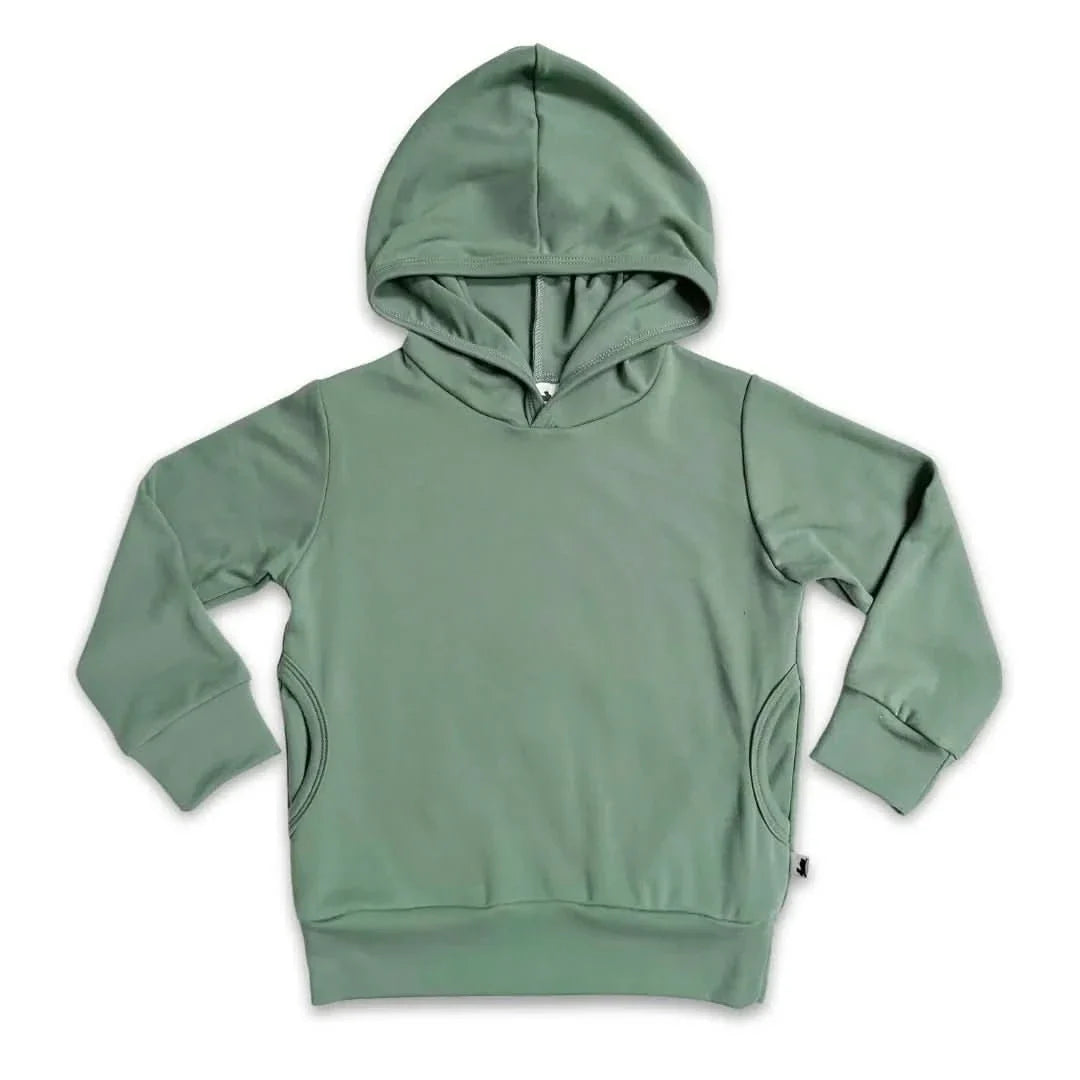 Kids' Lightweight Bamboo Hoodie With Side Seam Pockets | Black