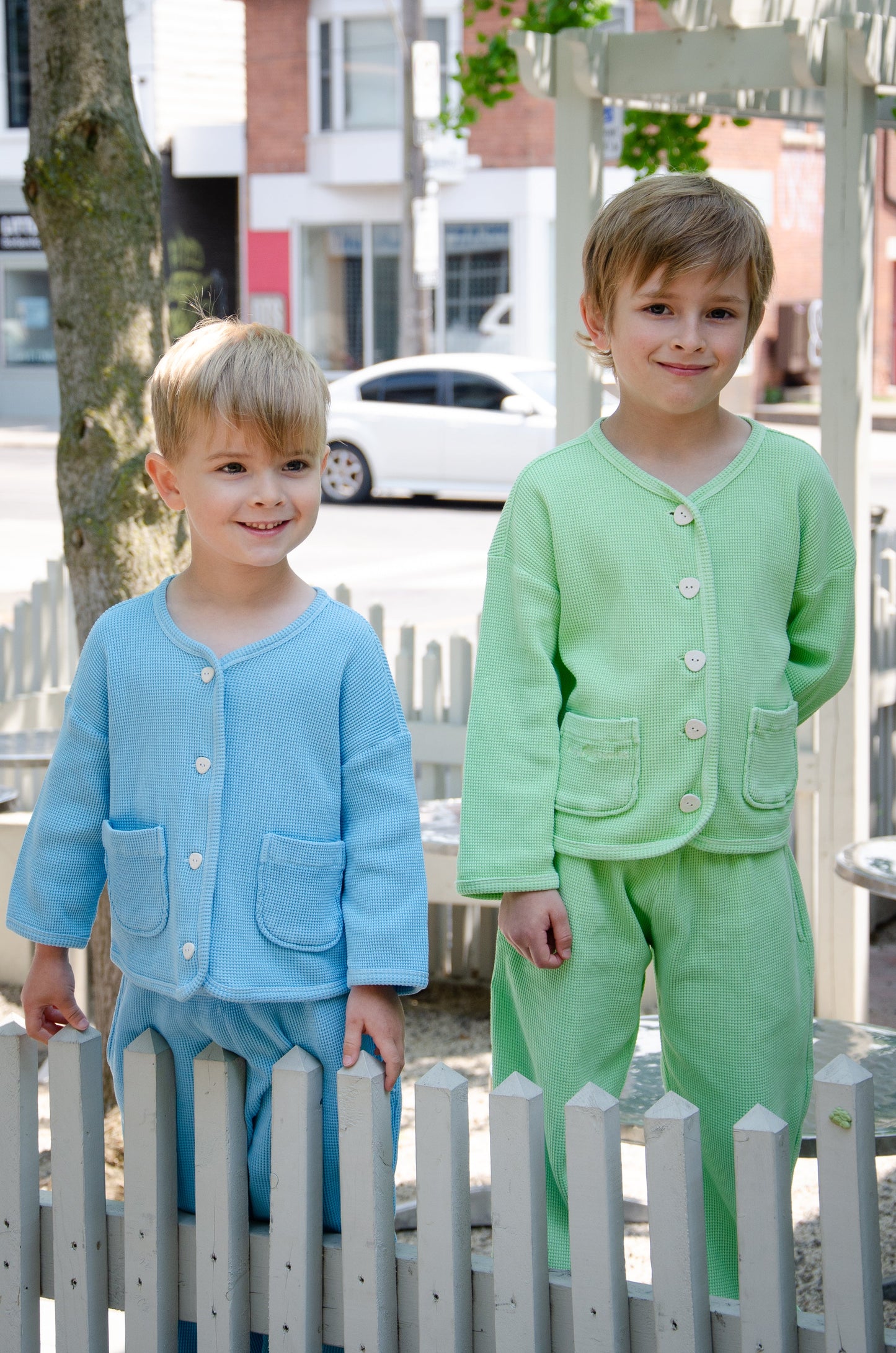 The Comfy Organic Cotton Cardigan - SKY BLUE