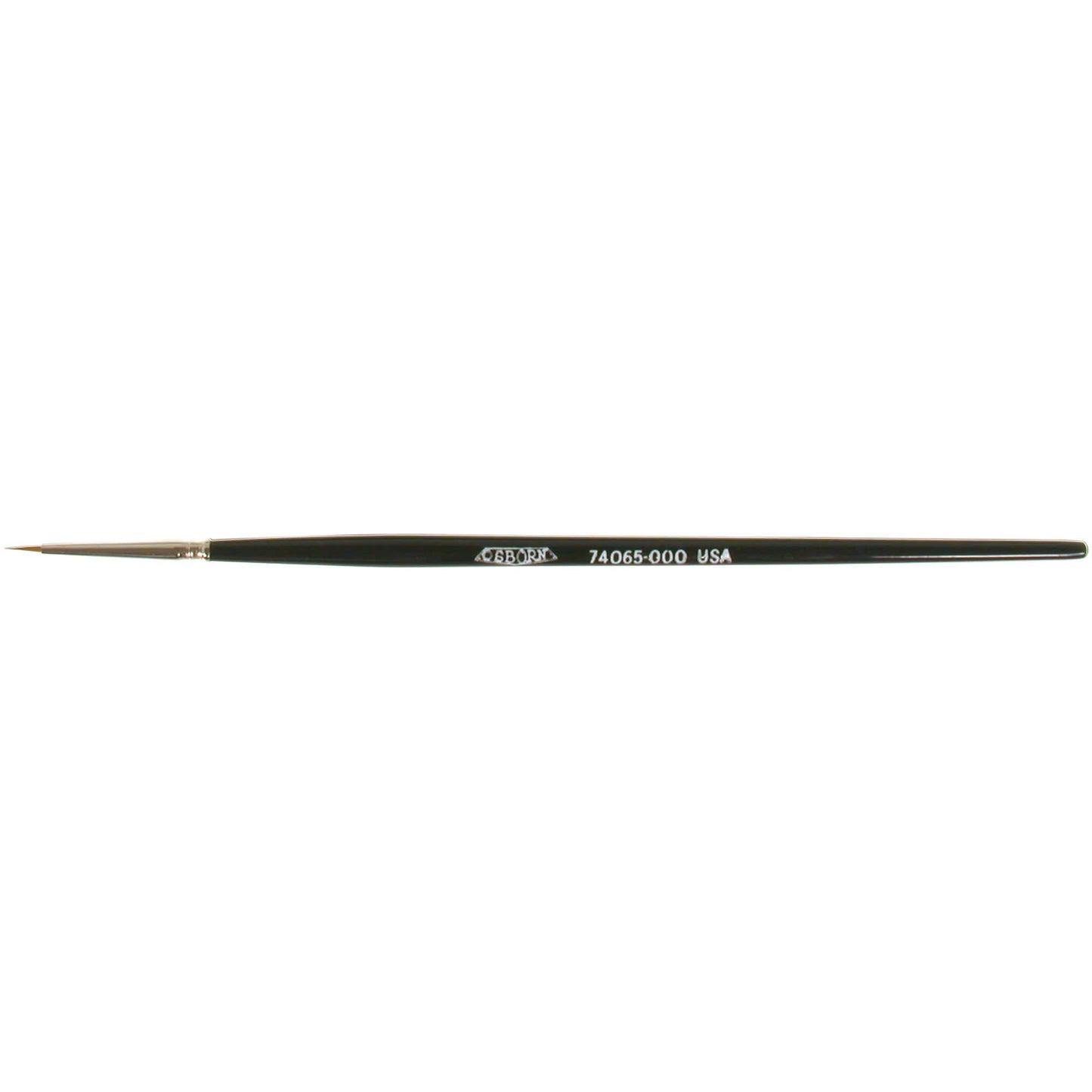 Artist Paint Brush, 1/32" Brush Width, Red Sable, Wood Handle