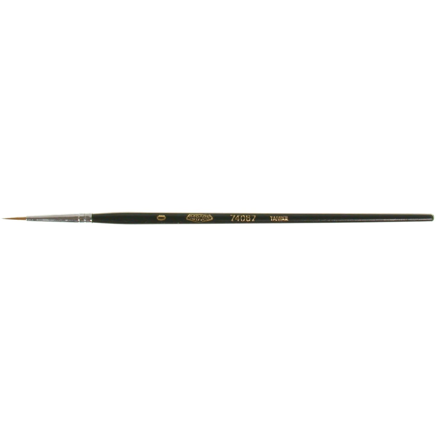 Artist Paint Brush, 1/16" Brush Width, Red Sable, Wood Handle