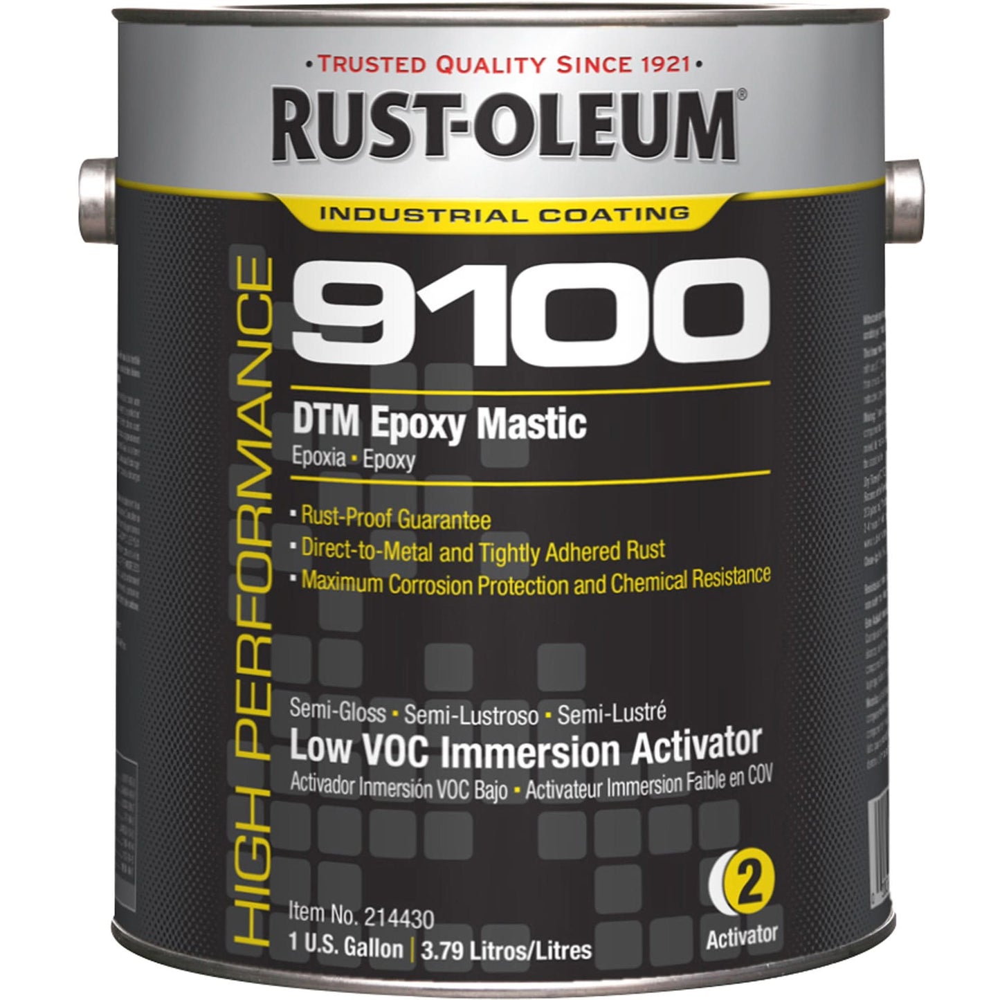 9100 System DTM Epoxy Mastic Immersion 250 VOC Activator, Gallon