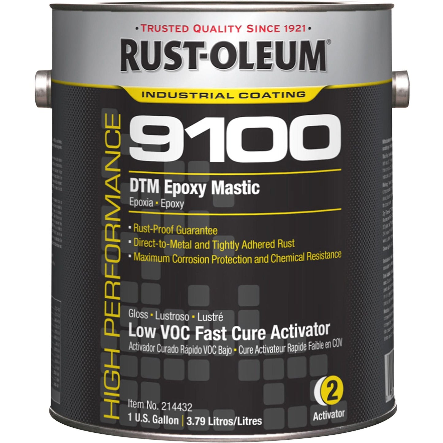 9100 System DTM Epoxy Mastic Fast Cure 250 VOC Activator, Gallon