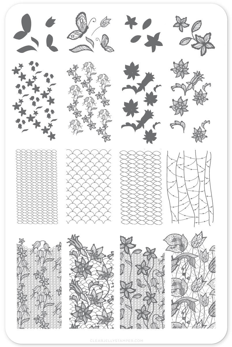 Clear Jelly Stamper - Feeling Lacy