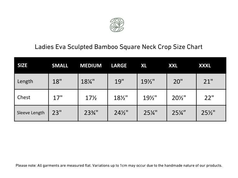Ladies Bamboo Eva Sculpted Square Neck Crop | Juniper
