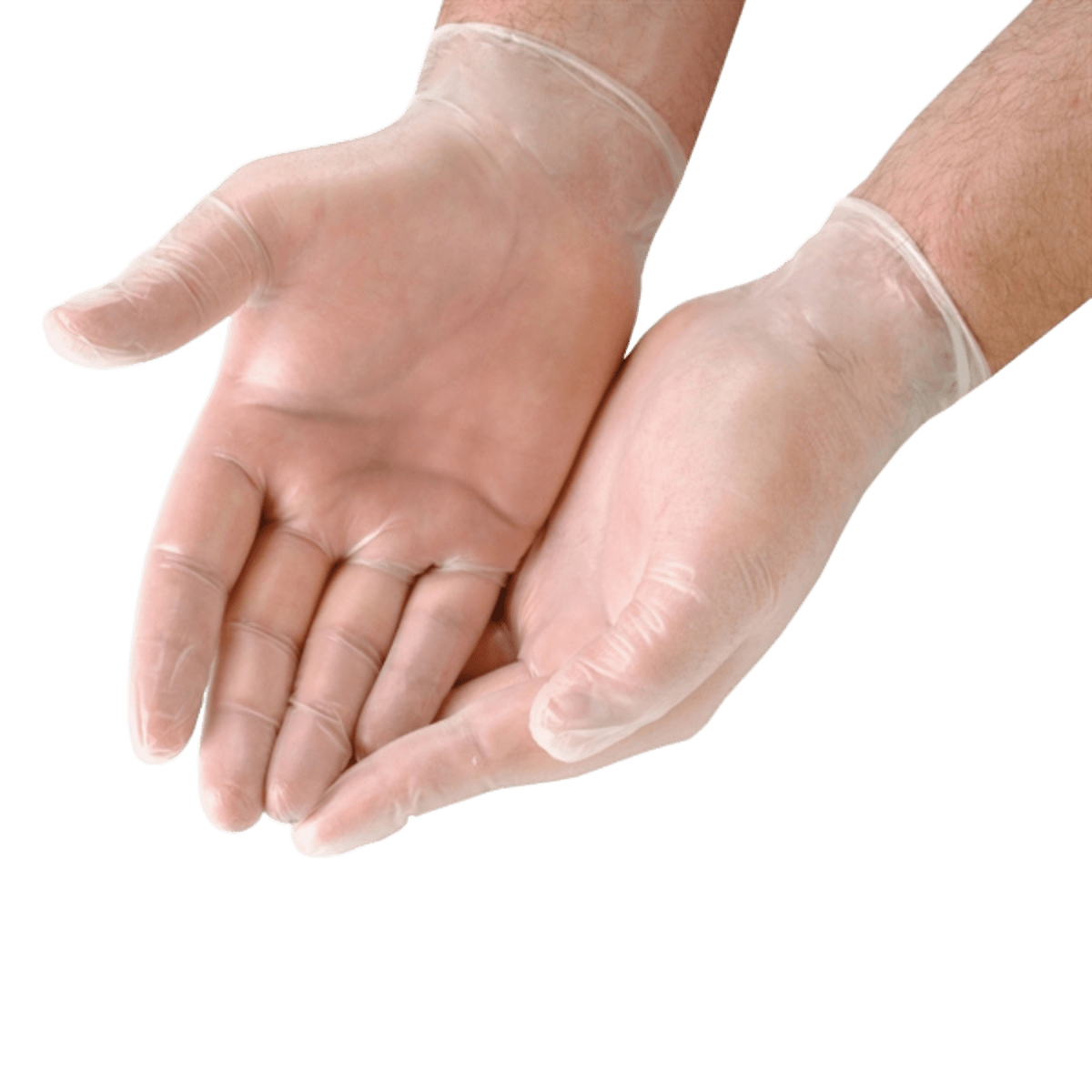 Grands Gants en Vinyle Transparents