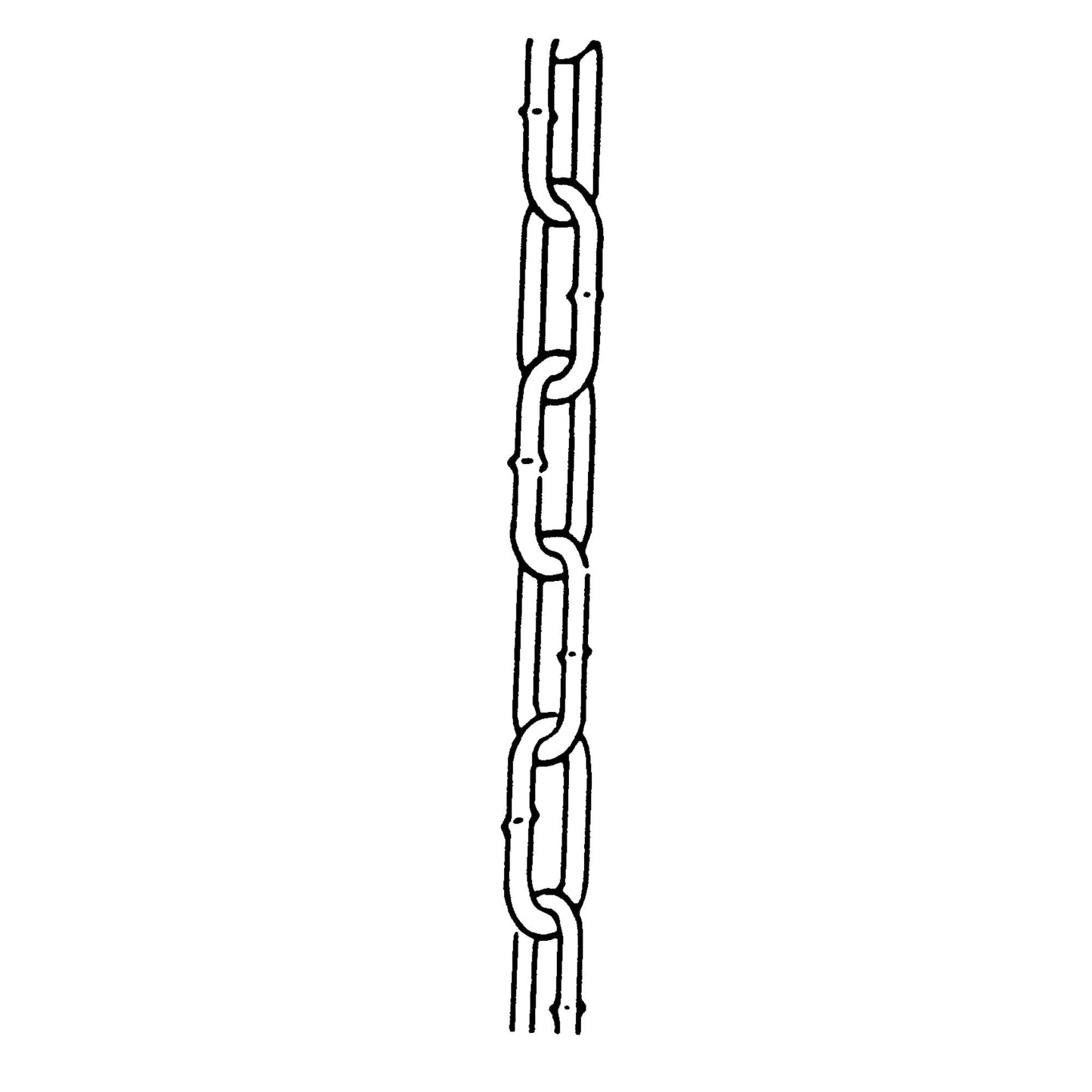 Chains, Carbon Steel, 1/4" x 150' (45.7 m) L, Grade 40, 2600 lbs. (1.3 tons) Load Capacity