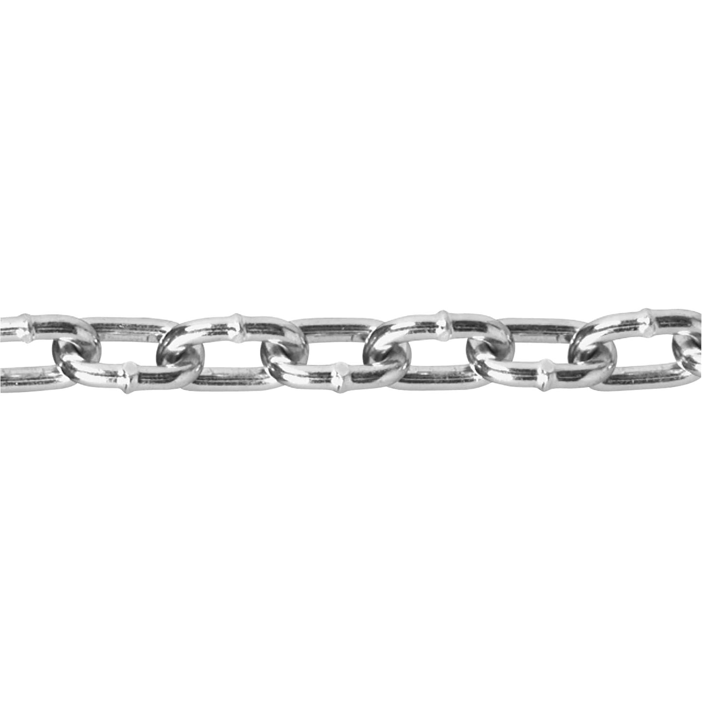 Chains, Carbon Steel, #3 x 50' (15.2 m) L, Grade 30, 270 lbs. (0.135 tons) Load Capacity