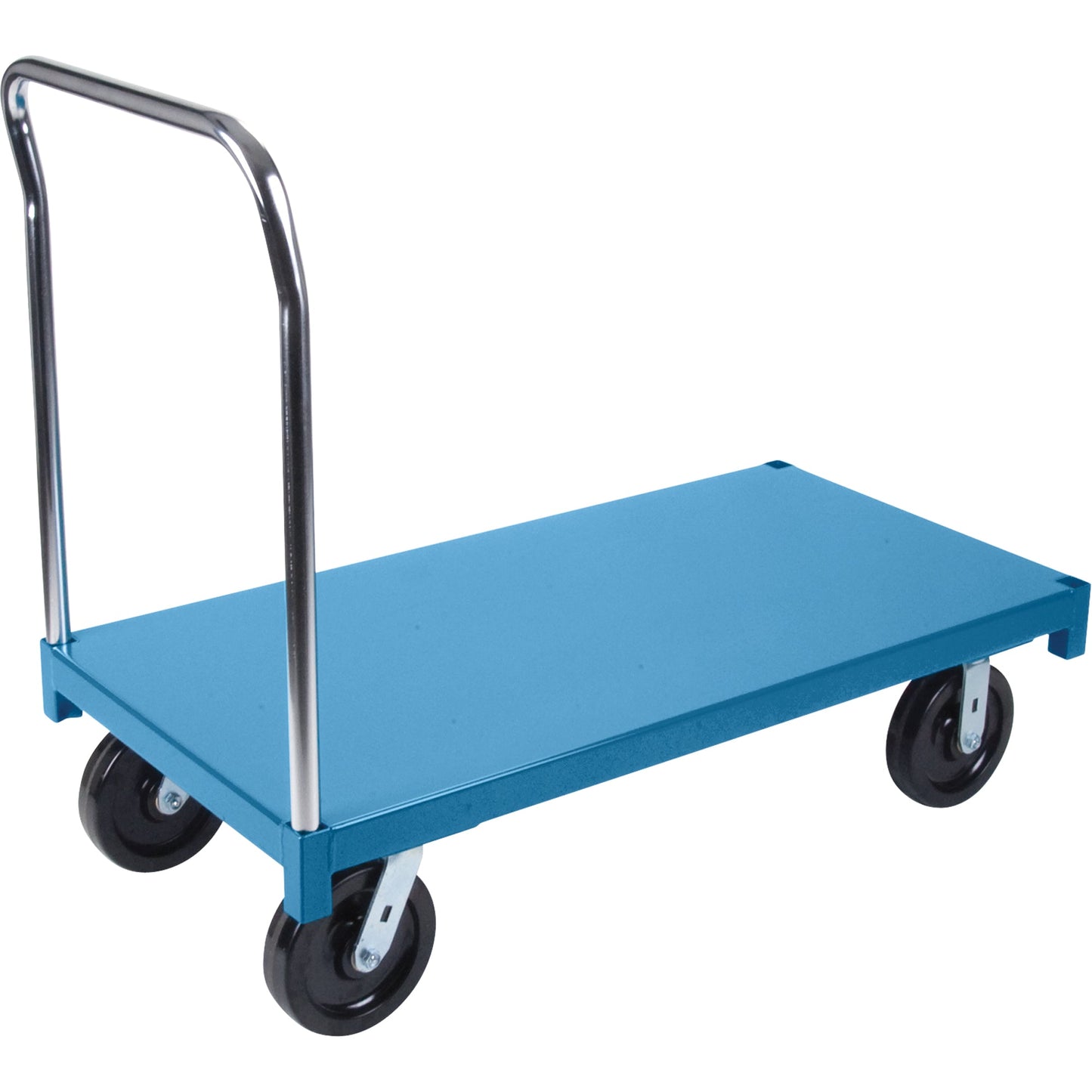 Chariot plate-forme robuste, 122 cm L x 61 cm l, capacité de 1134 kg, roulettes en nylon