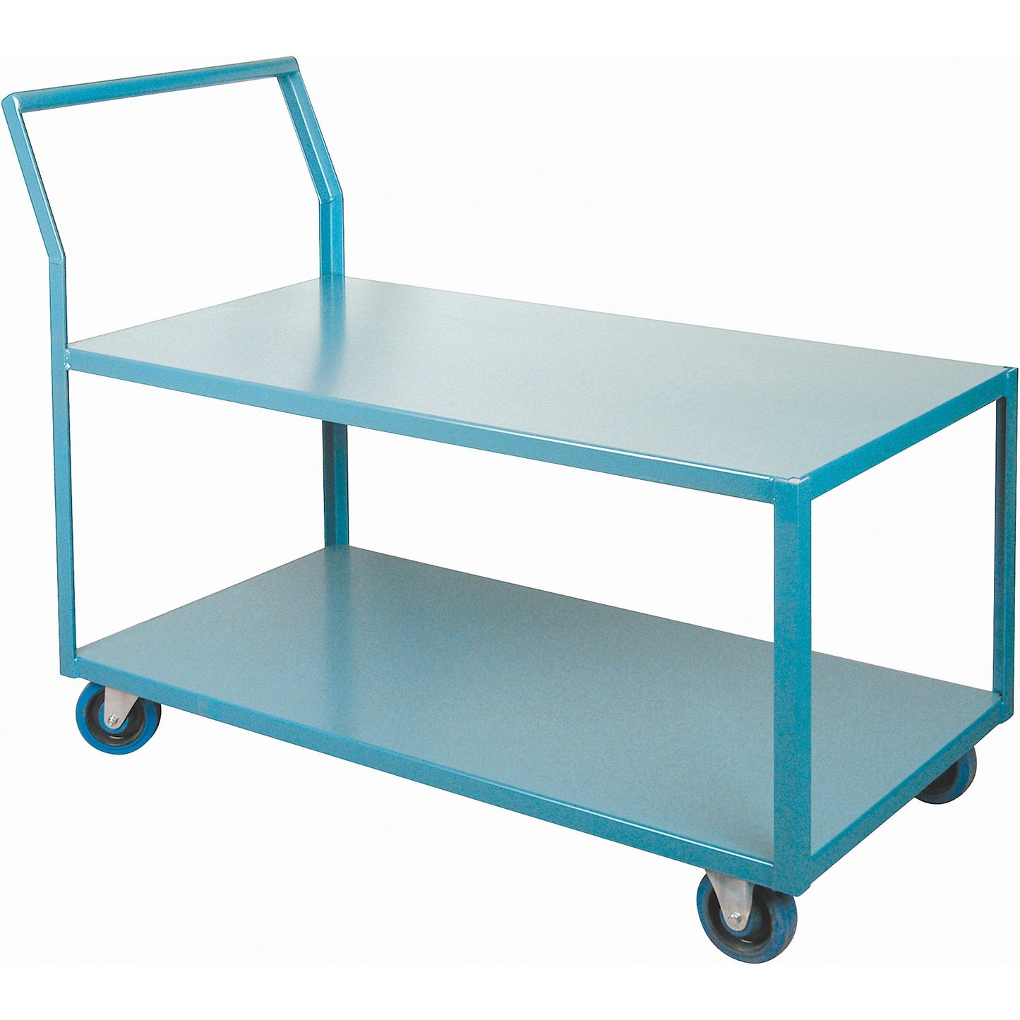 Chariots d'atelier robustes à profil bas, 2 niveaux, 61 cm l. x 122 cm P. x 102 cm H, cap. 544 kg
