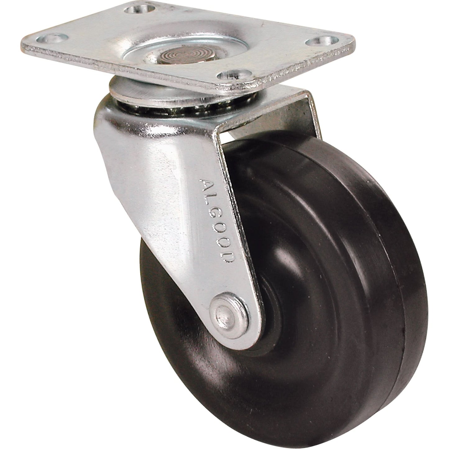 General Purpose Caster, Rigid, 3" (76 mm), Rubber, 90 lbs. (40.8 kg.)