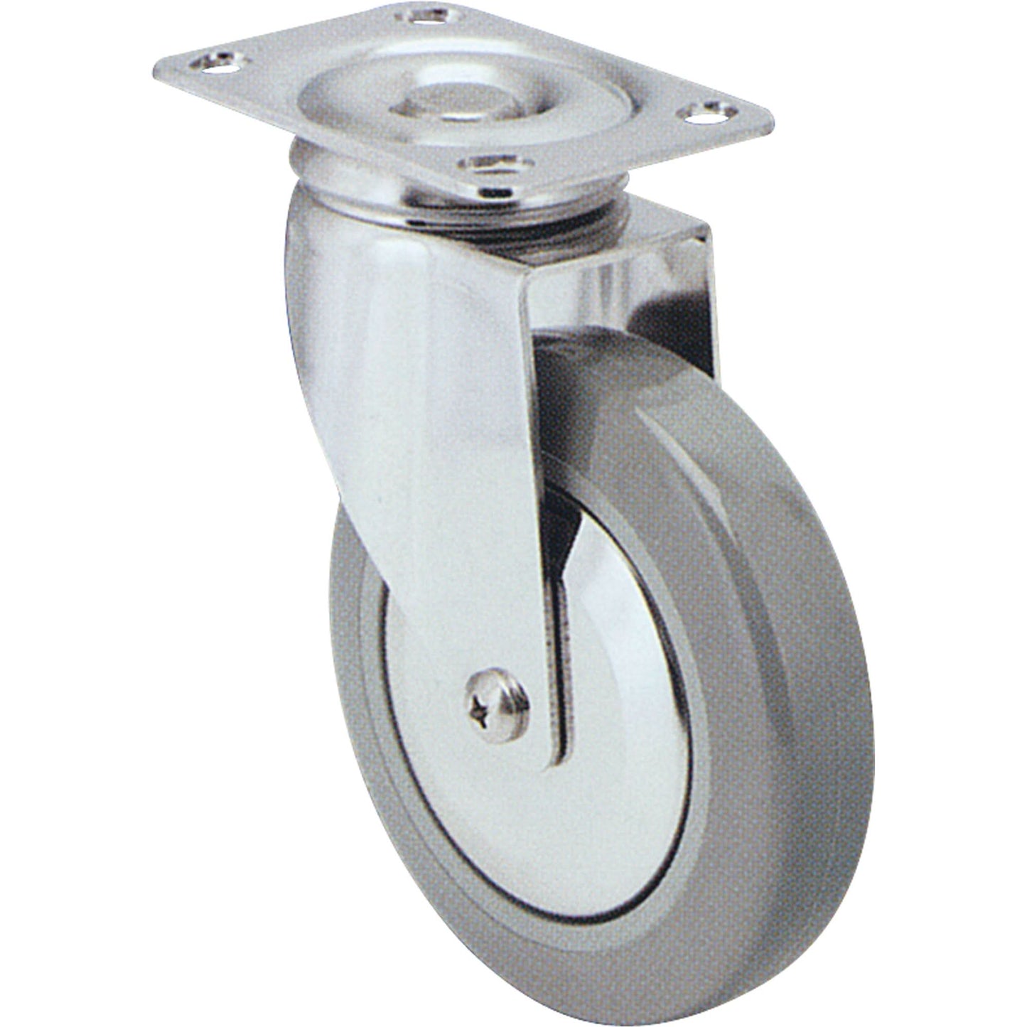 Caster, Swivel with Brake, 3" (76 mm), Nylon, 250 lbs. (113 kg.)
