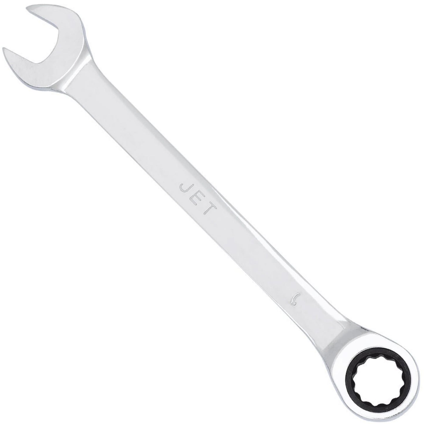 Non-Reversible Long Pattern Ratcheting Combination Wrench, 3/4", Chrome Finish