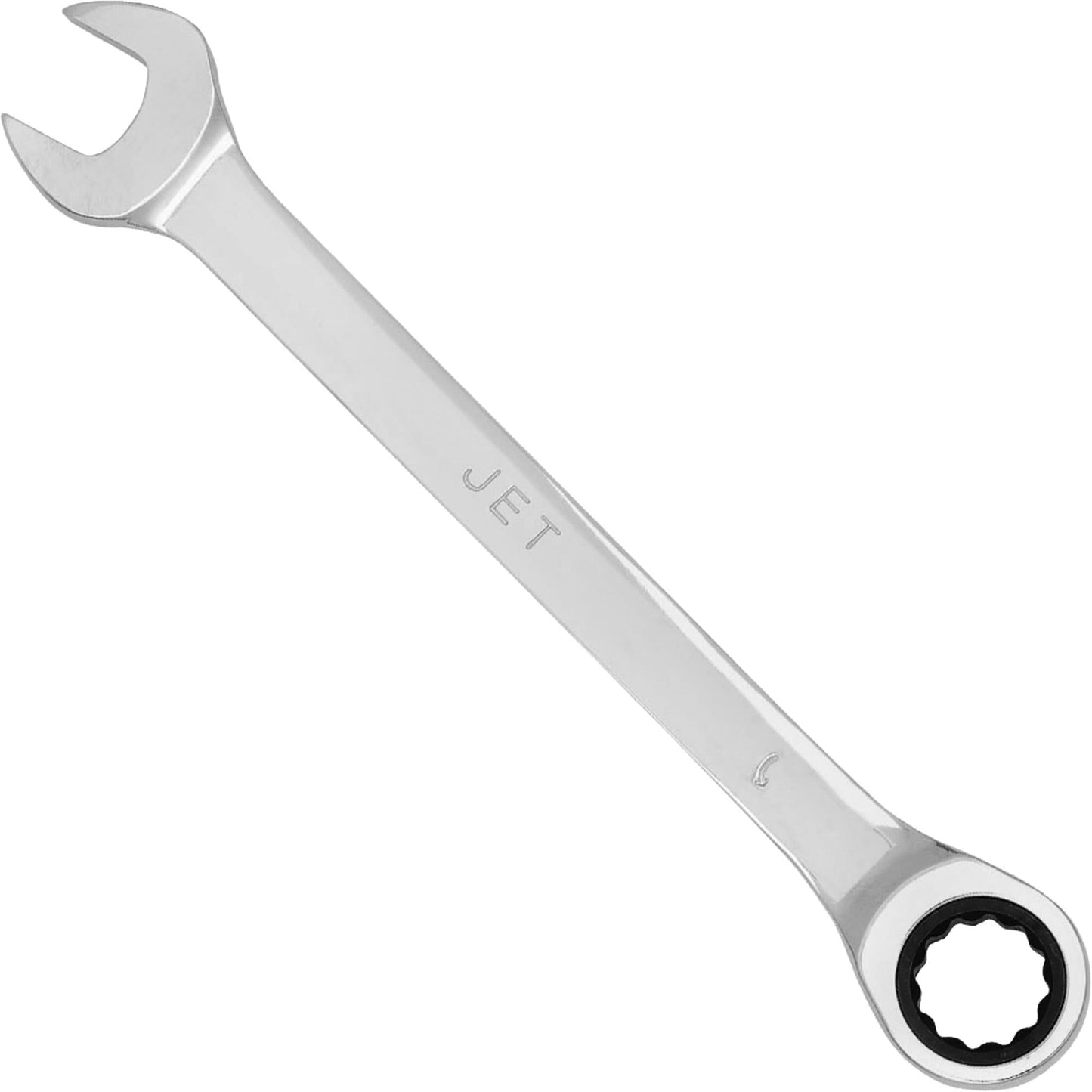 Non-Reversible Long Pattern Ratcheting Combination Wrench, 9 mm, Chrome Finish