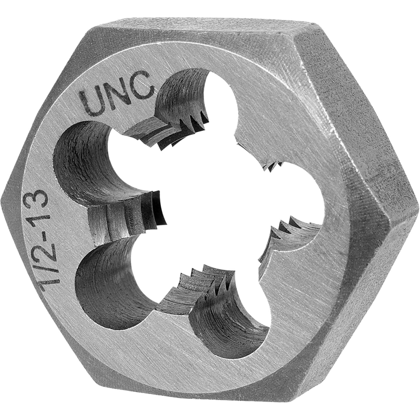 SAE Hex Die, 1" Dia., 3/8"-16 NC Thread, Alloy Steel