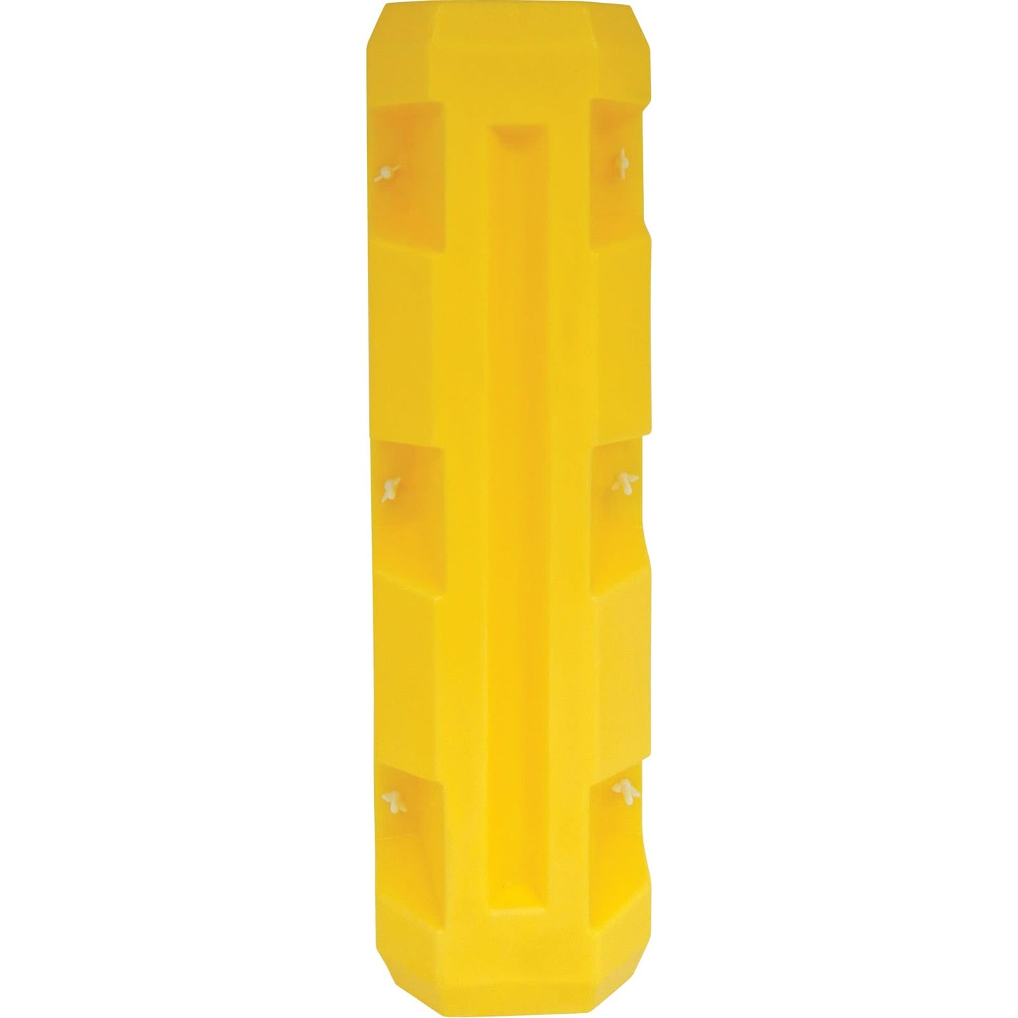 Slim Column Protector, 5" x 5" Inside Opening, 12" L x 12" W x 42" H, Yellow