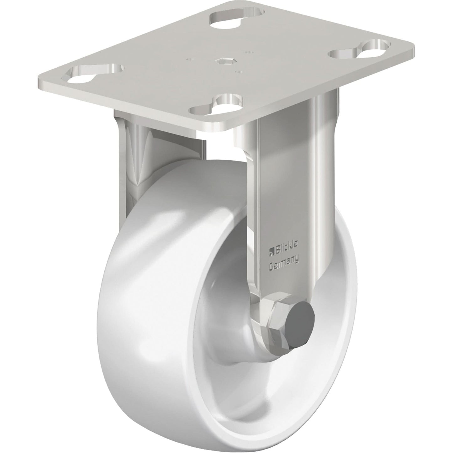 Caster, Rigid, 3-1/8" (79.5 mm), Nylon, 265 lbs. (120 kg.)
