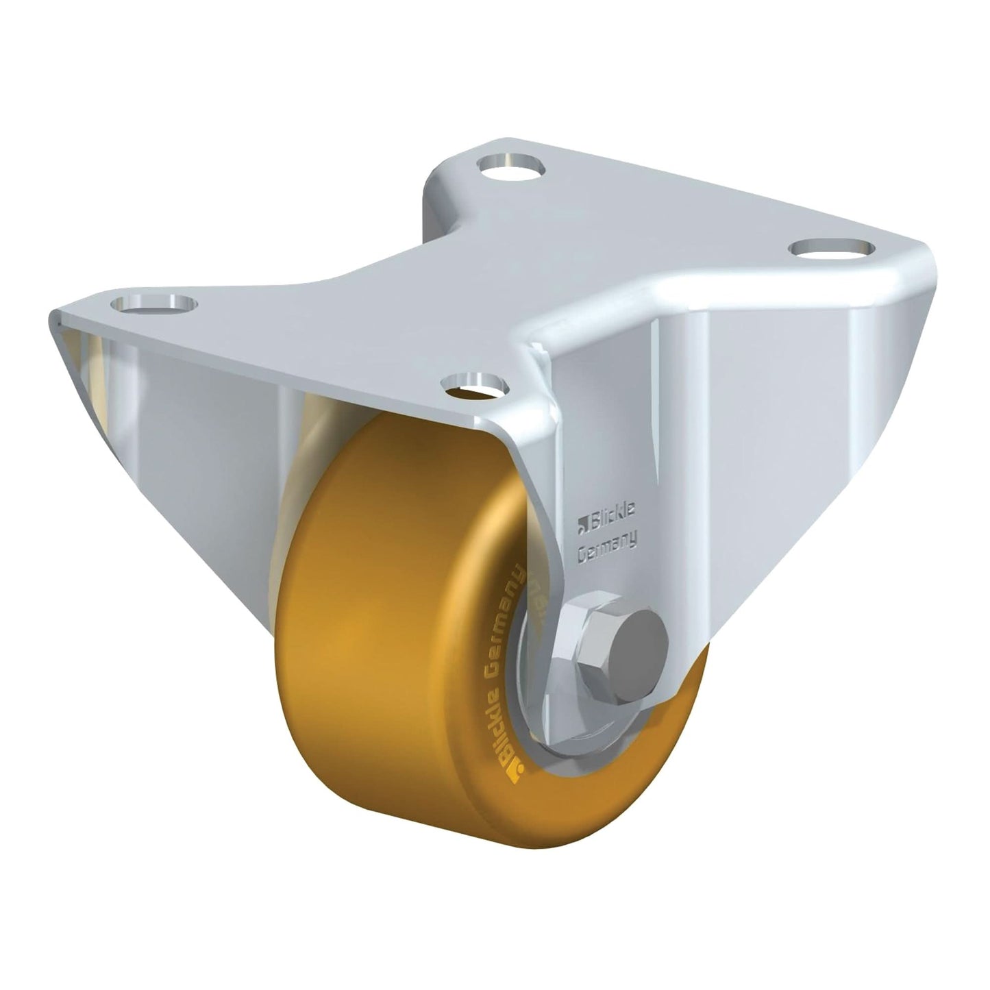 Low-Profile Caster, Rigid, 2" (51 mm), Polyurethane, 440 lbs. (199.58 kg.)