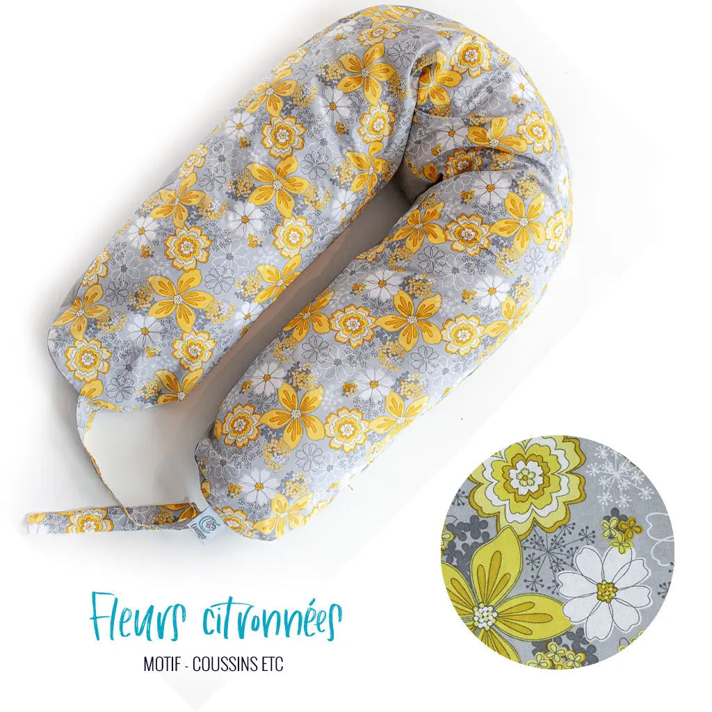 Coussin, etc. « Fleurs Citronnées »