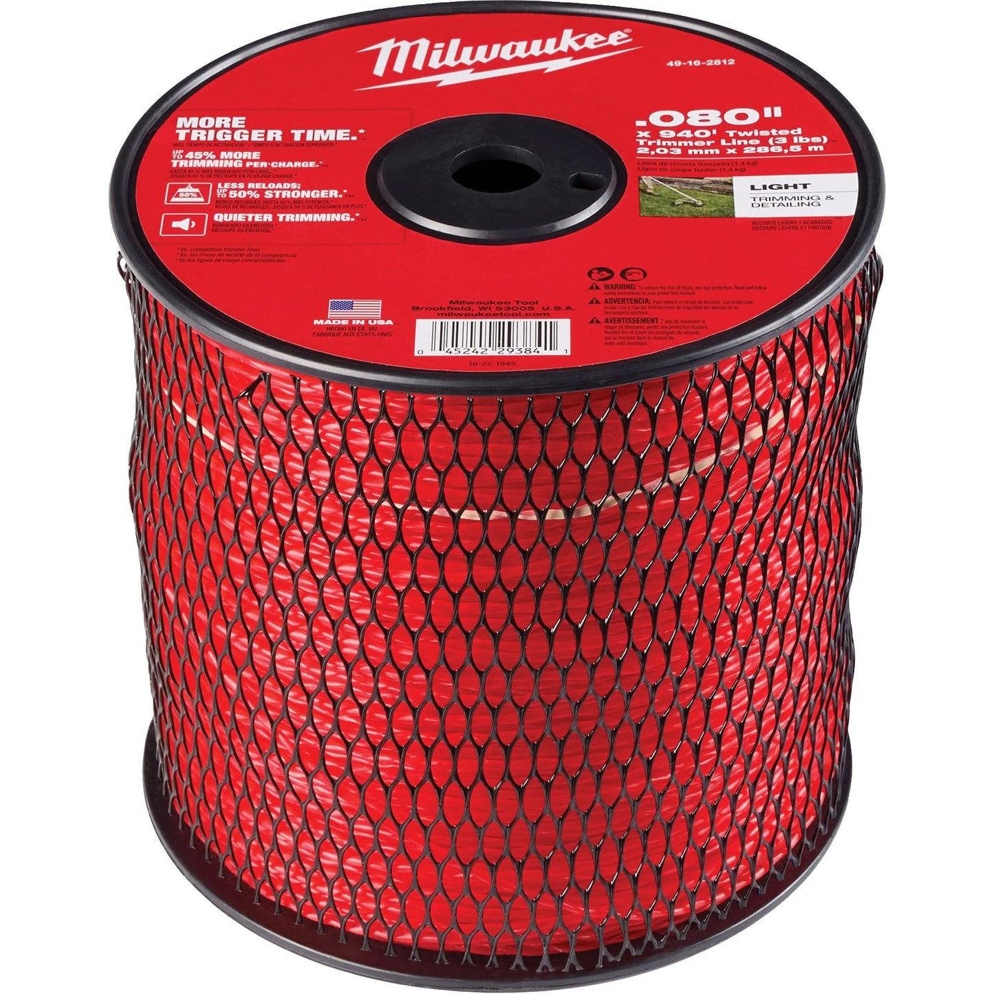 0.080" x 940’ (3 lbs.) Twisted Trimmer Line