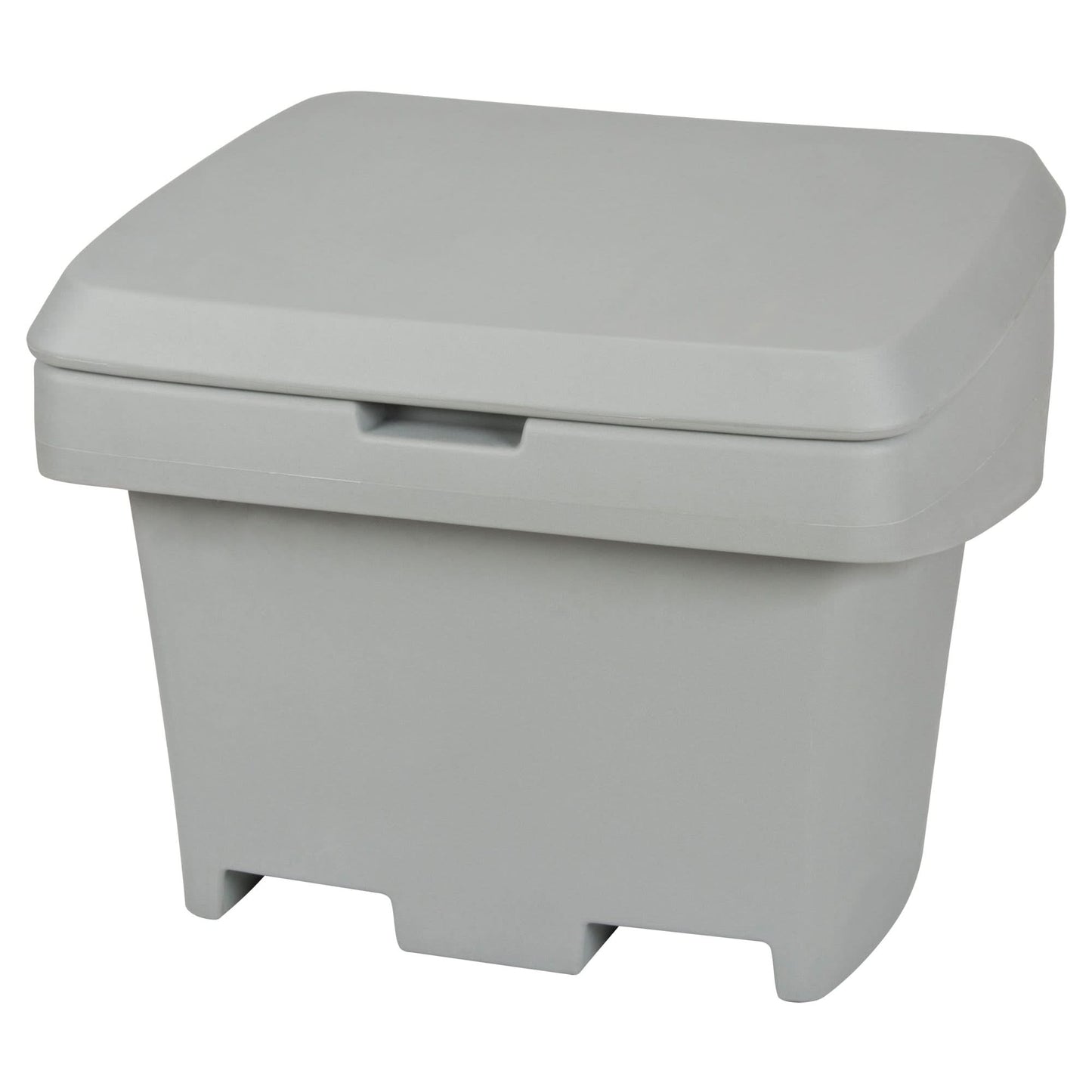 Heavy-Duty Outdoor Salt and Sand Storage Container, 30" x 24" x 24", 5.5 cu. Ft., Grey