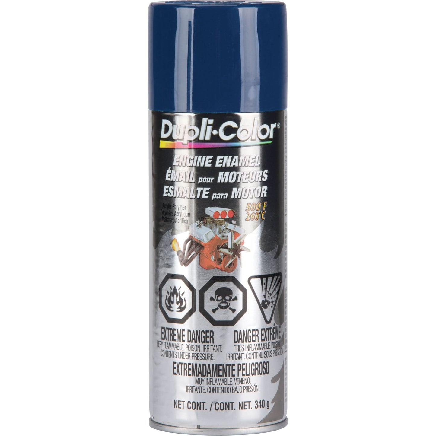 Enamel Engine Paint, Ford Blue, Gloss, 12 oz., Aerosol Can