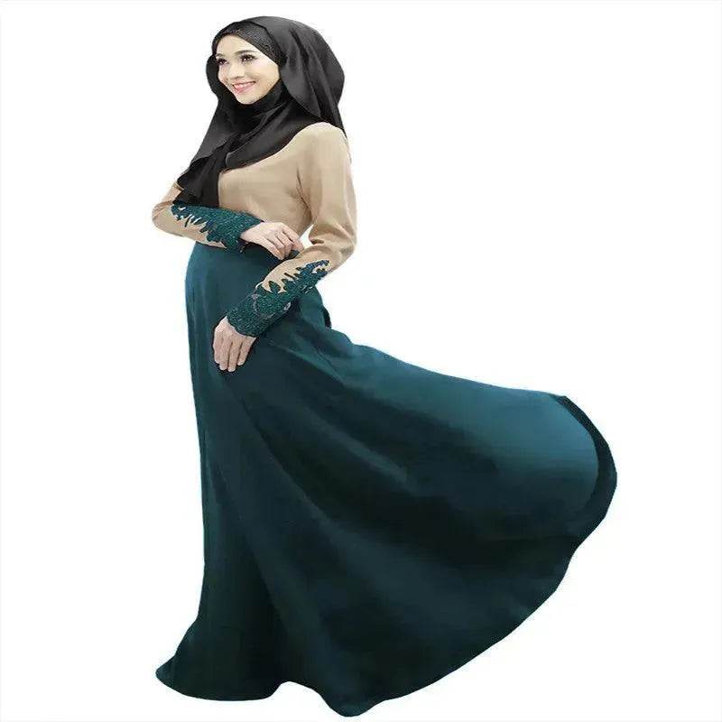 New color matching Arab long skirt