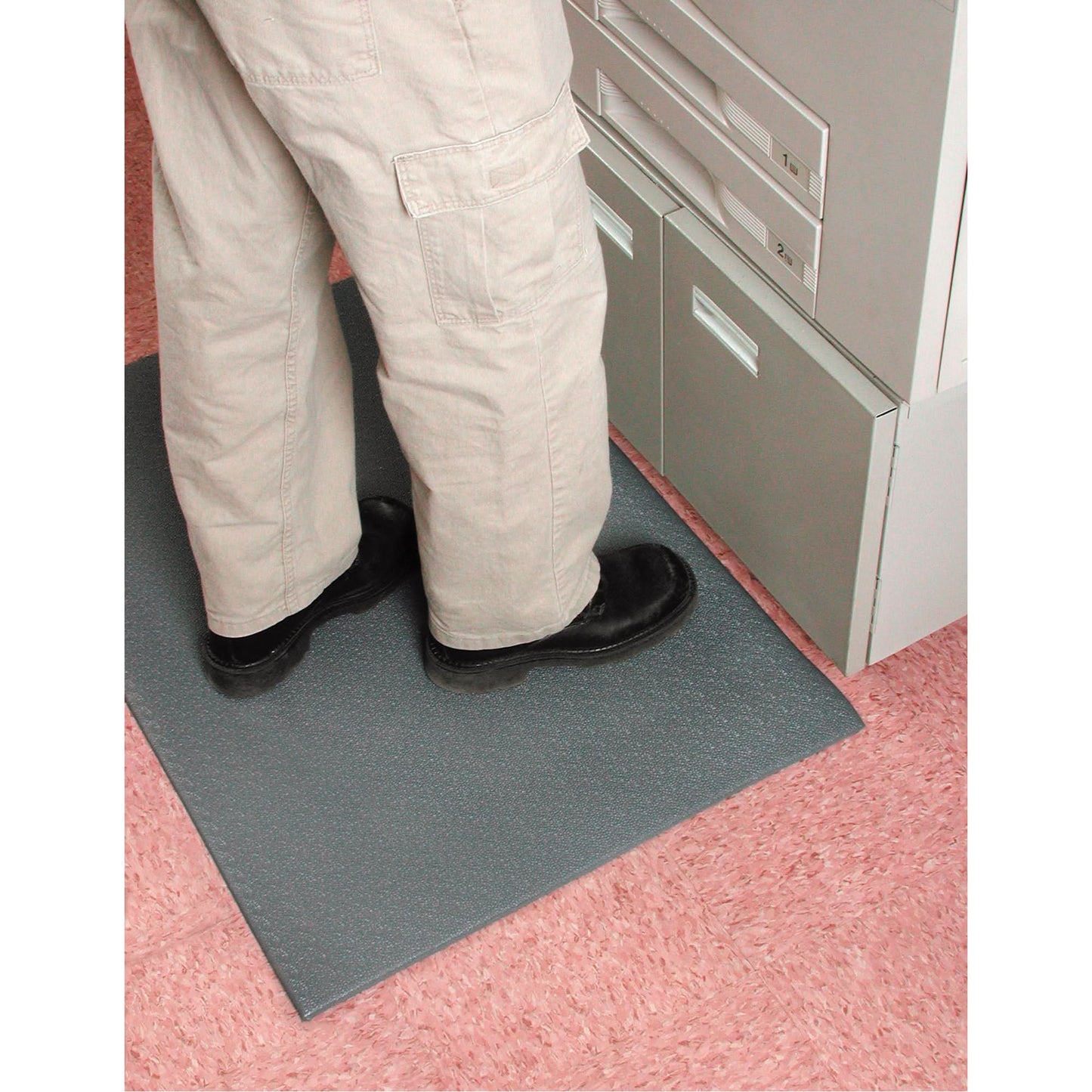 Comfort-King™ Mats, Pebbled, 3' x 60' x 3/8", Grey, Sponge