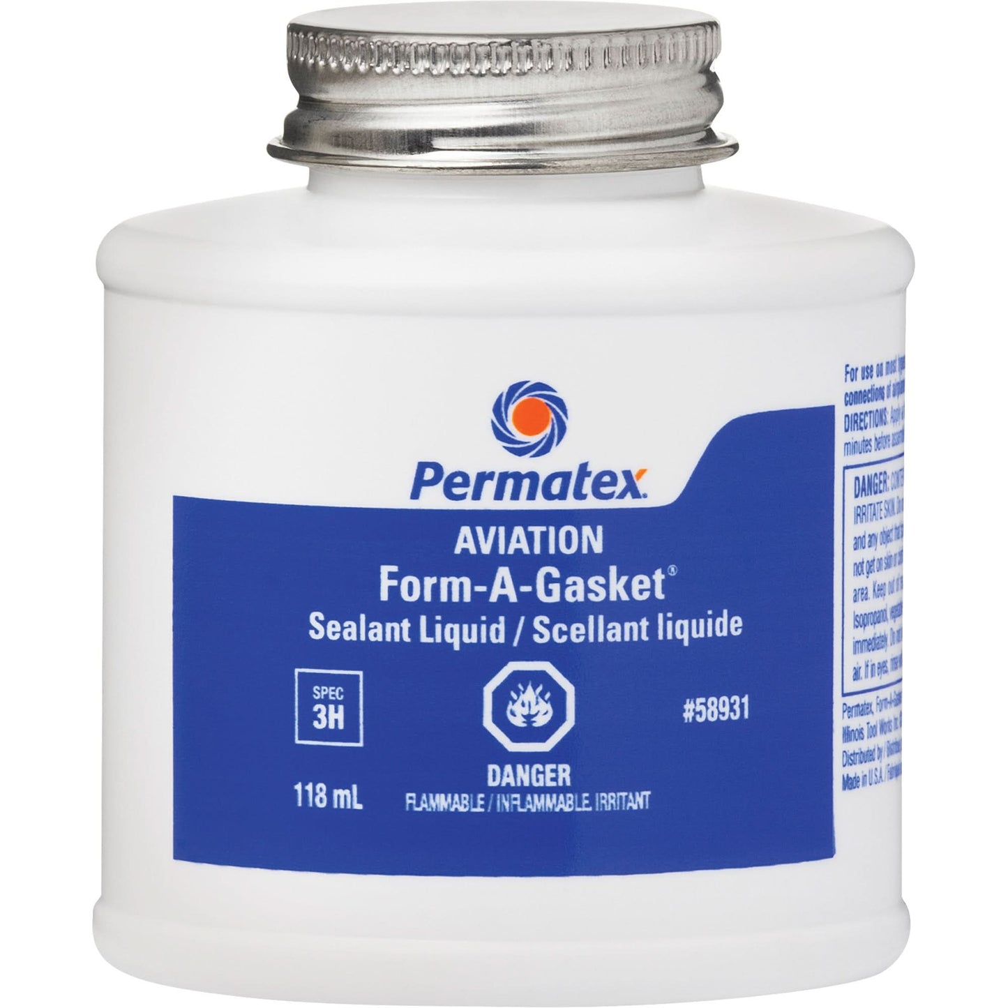 Aviation Form-A-Gasket® No. 3 Sealant Liquid, 118 ml, Bottle