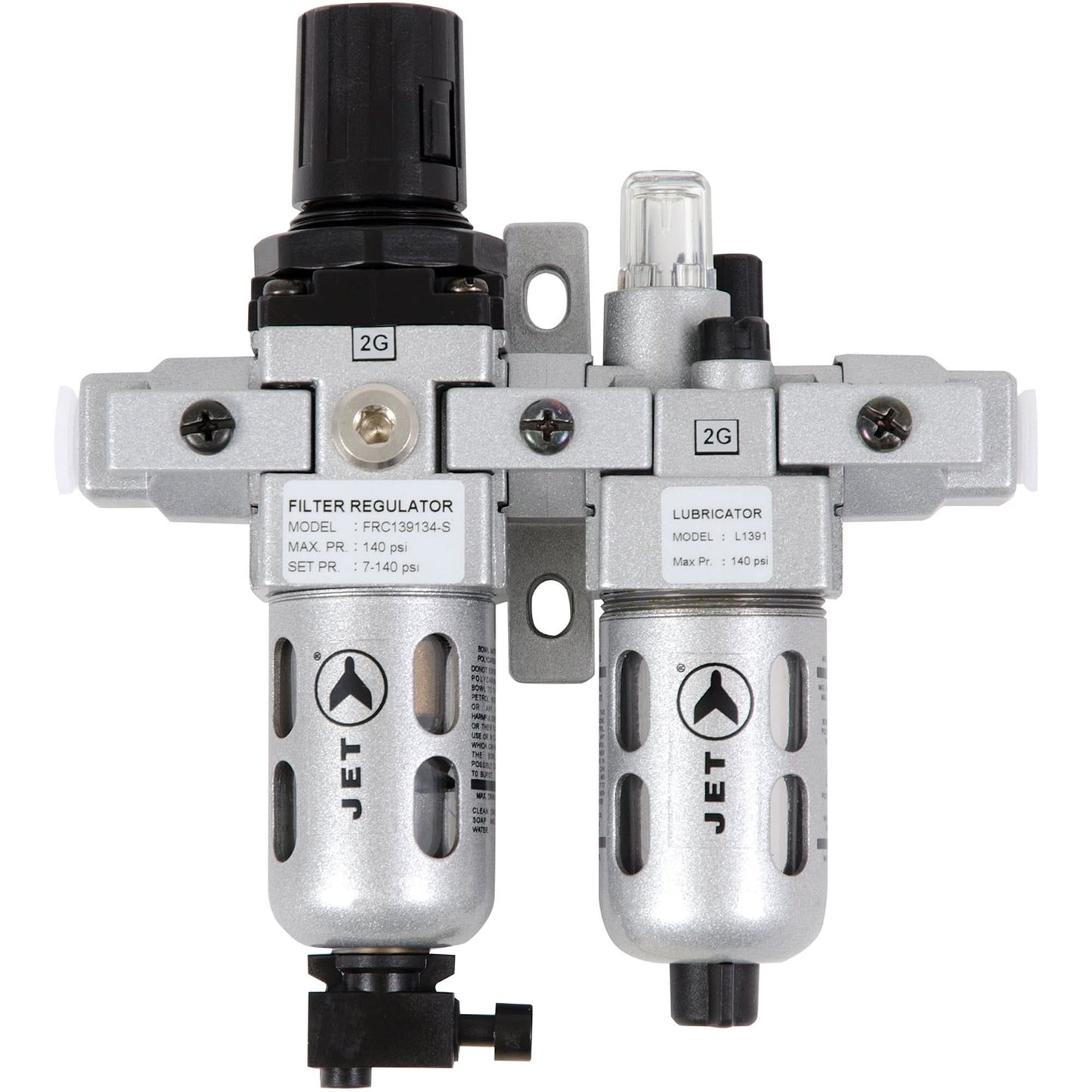 AFRLCM14 2-Piece Miniature Air Filter, Regulator & Lubricator, 1/4" NPT