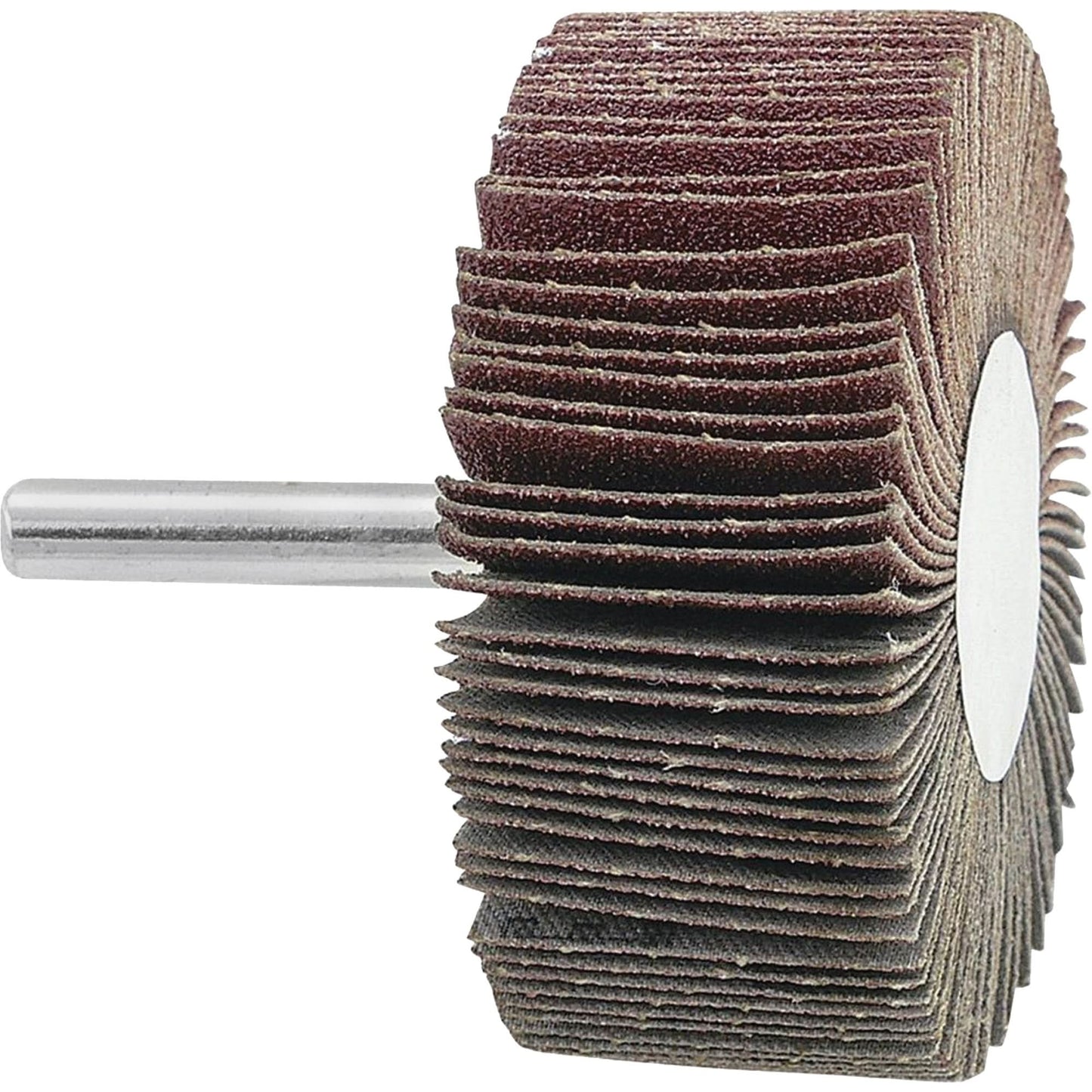 Mounted Flapwheel, 120 Grit, 2-1/2" x 1" x 1/4"