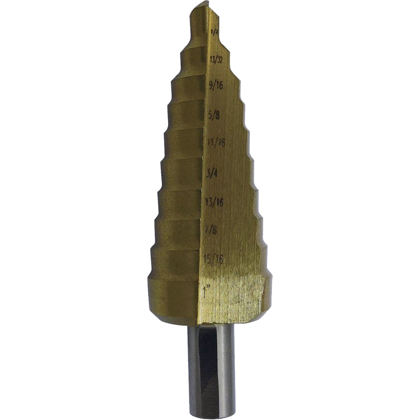 JET-KUT® Super Premium M35 Step Drill, 3/16" - 1/2" , 1/16" Increments, High Speed Steel