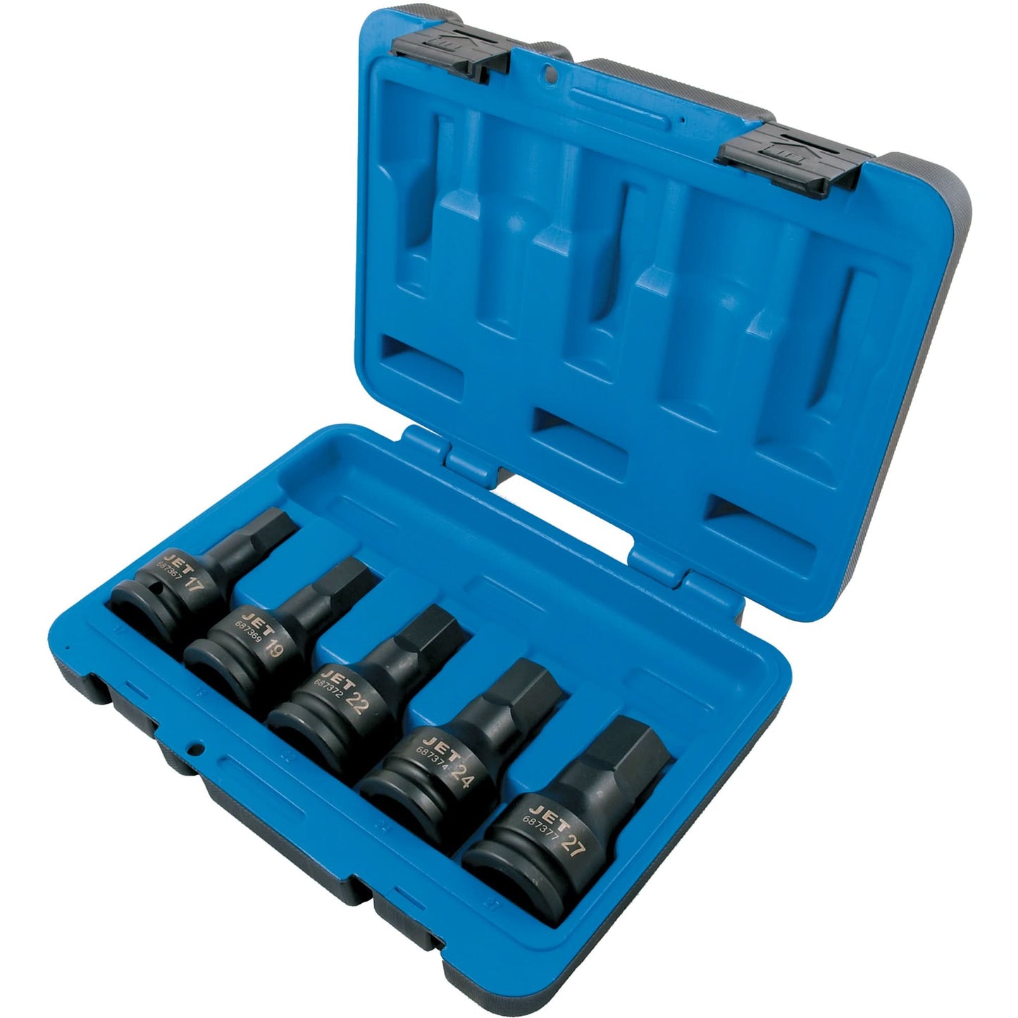 Metric Impact Bit Socket Set, Hex, 3/4" Drive, 5 Pcs