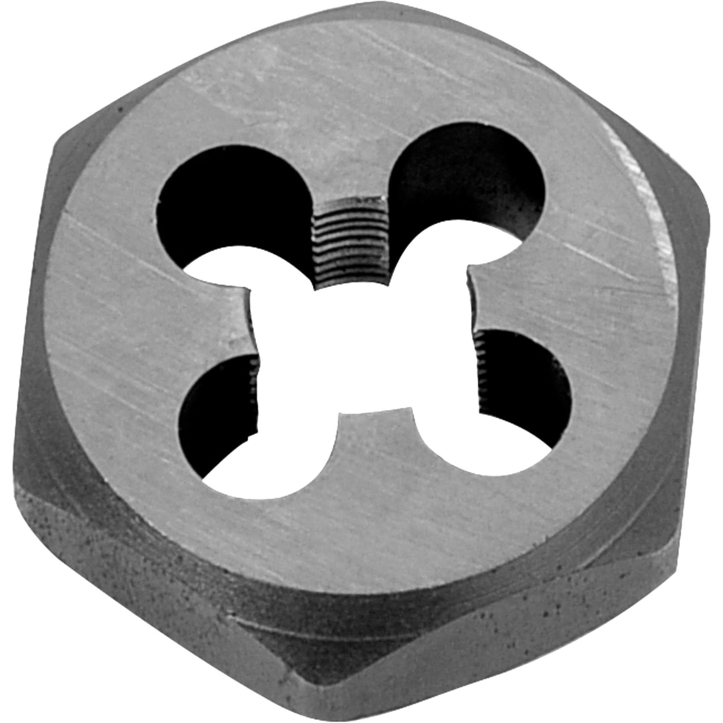 Hexagon Rethreading Bolt Die, 1-1/16" Dia., 1/2"-20 Thread, Chromium Steel